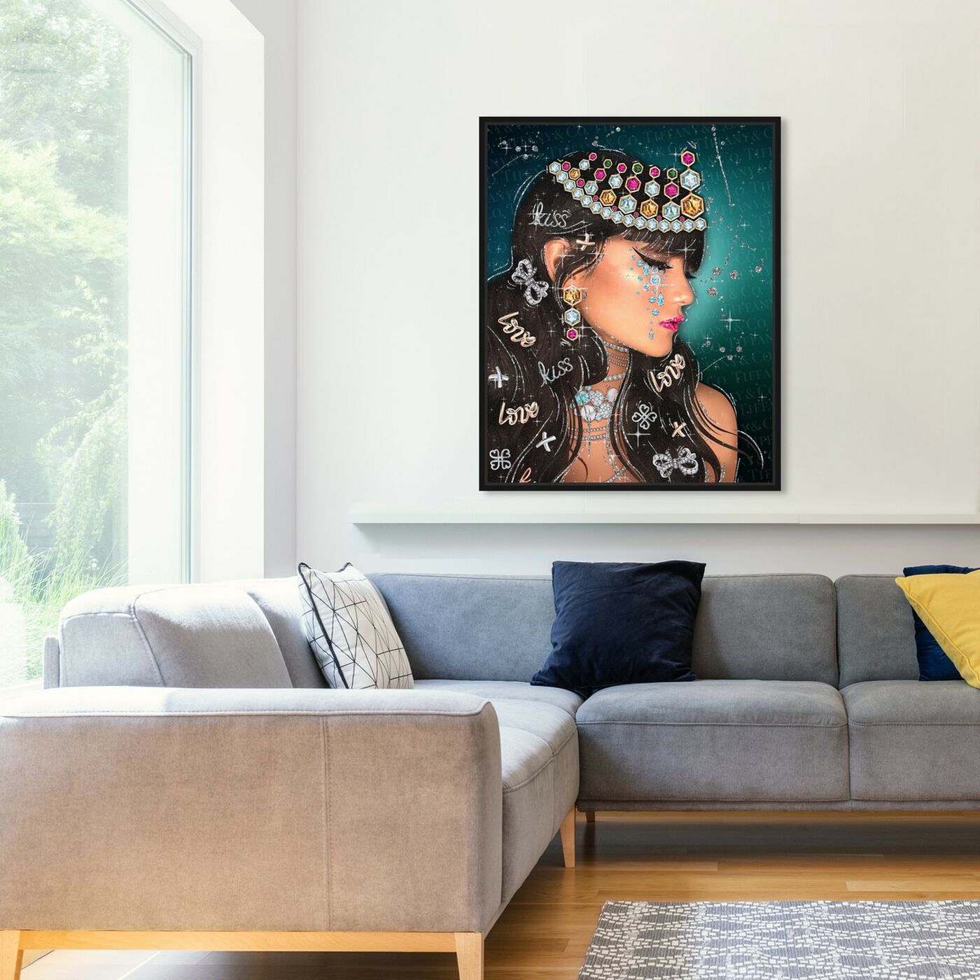 Hanging view of Lovely Jasmine featuring fashion and glam and portraits art.