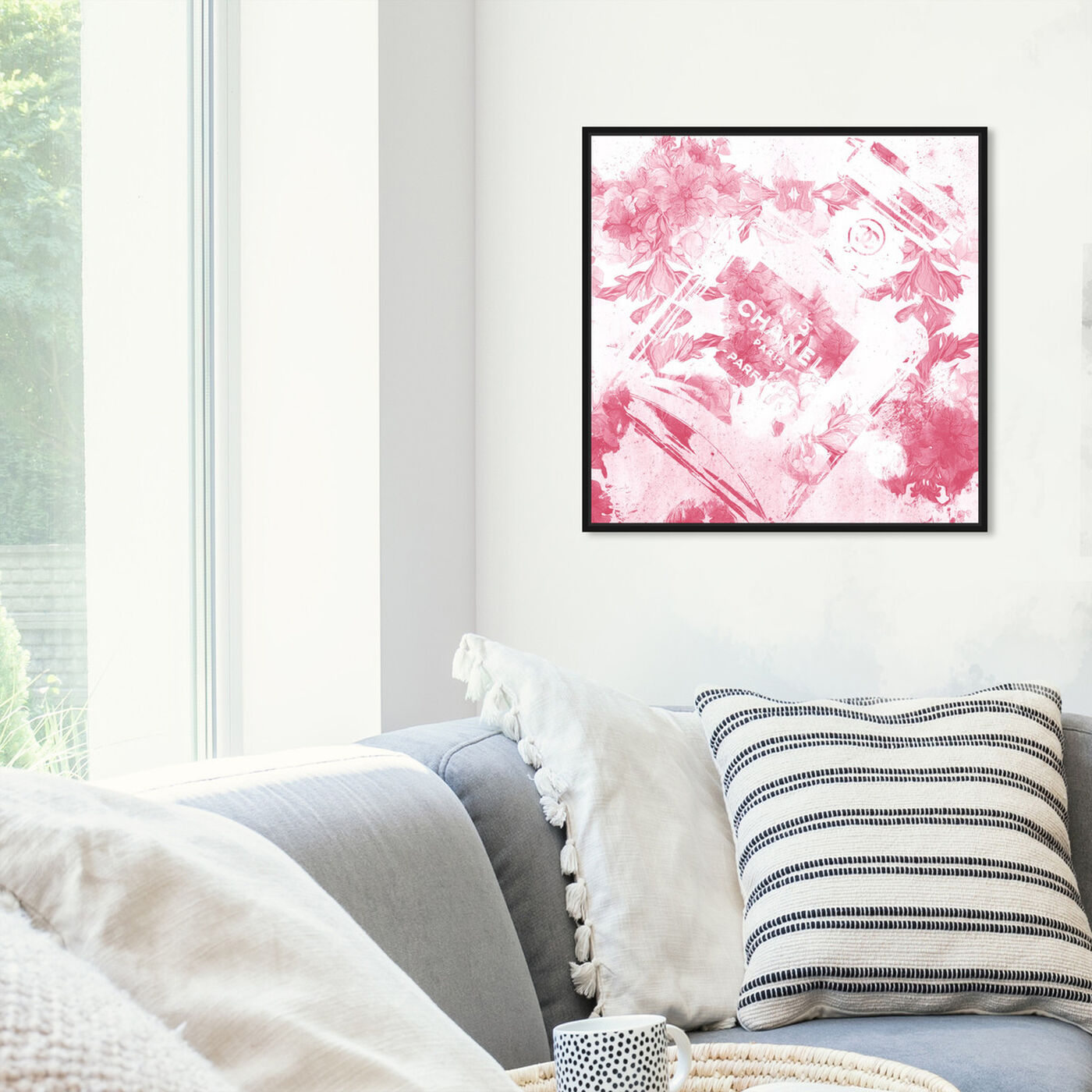 Hanging view of Blush Flower Scent featuring fashion and glam and perfumes art.