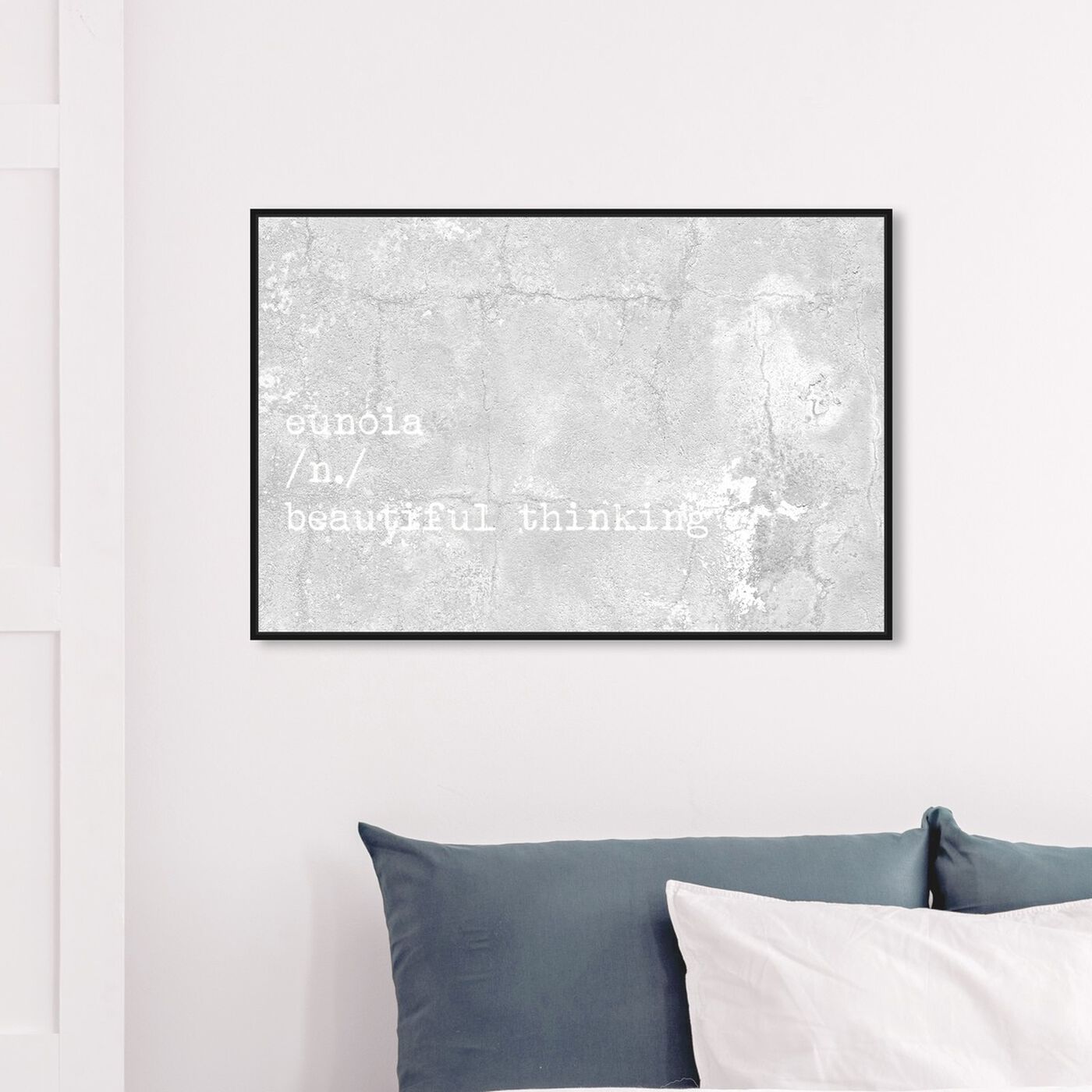 Hanging view of Beautiful Thinking featuring typography and quotes and beauty quotes and sayings art.