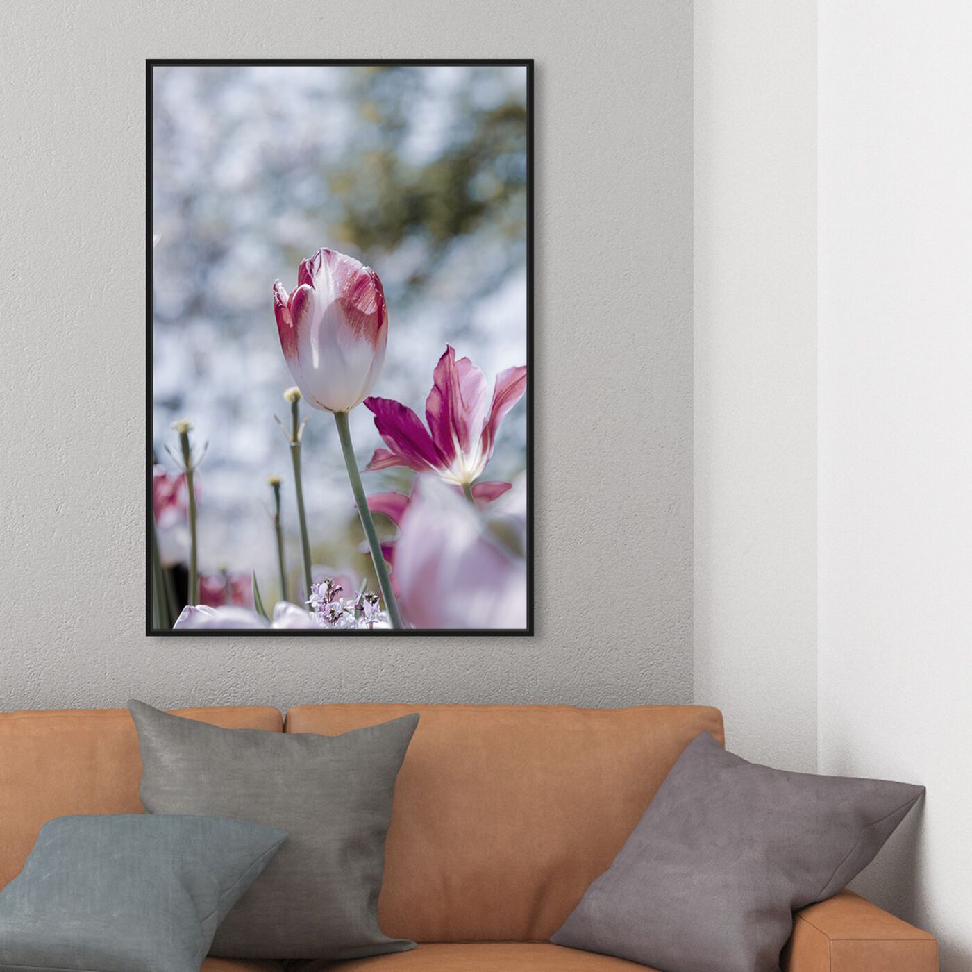 Hanging view of Curro Cardenal - Flower during Winter featuring floral and botanical and florals art.