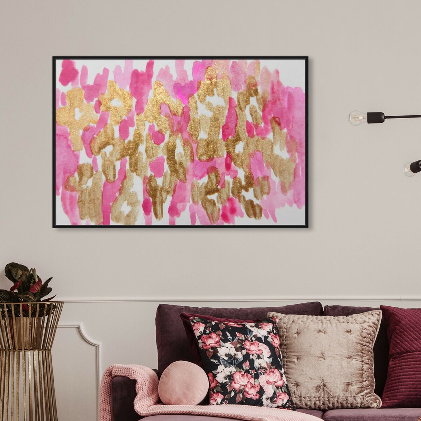 Hanging view of Damisela - Signature Collection featuring abstract and paint art.