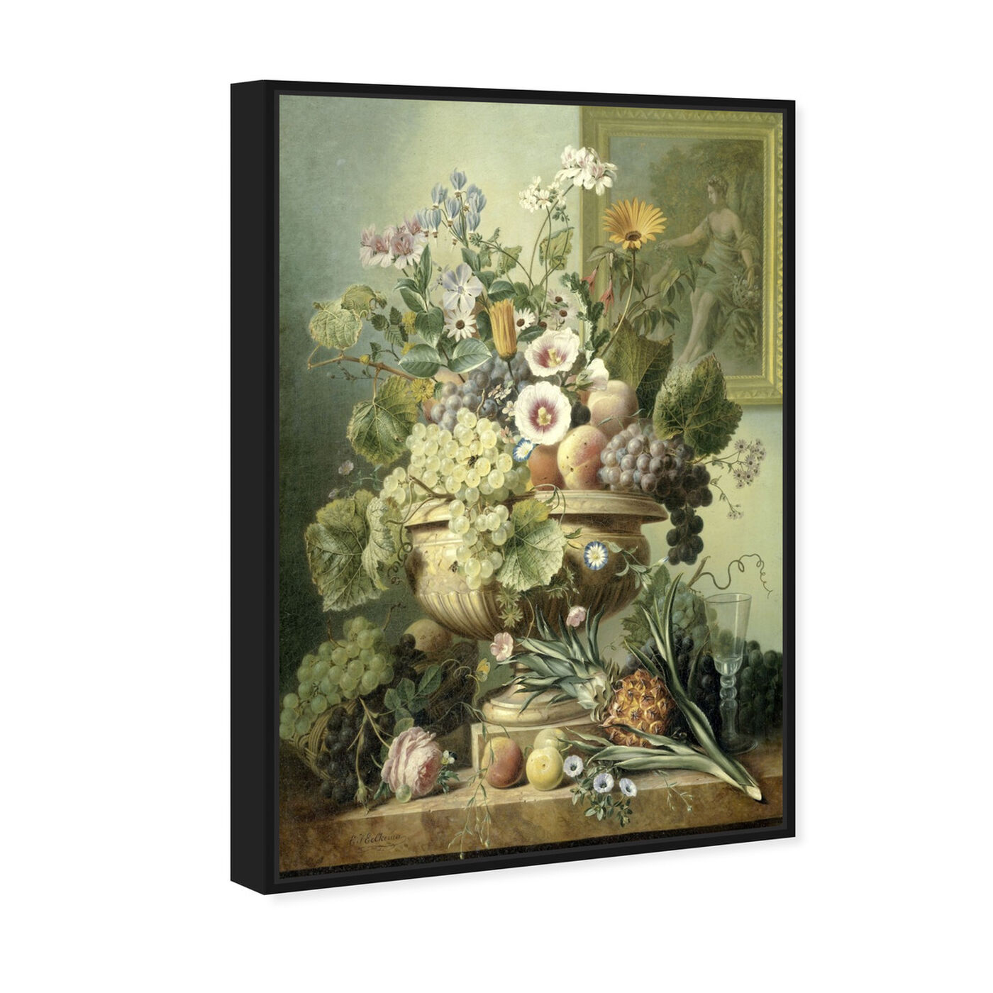 Angled view of Flower Arrangement II - The Art Cabinet featuring classic and figurative and french décor art.