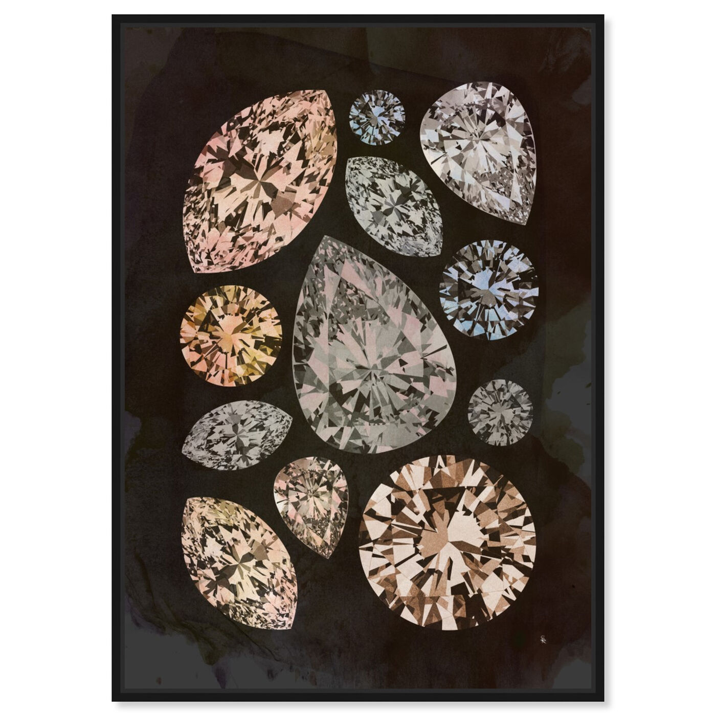 Front view of Autumn Stones featuring abstract and crystals art.