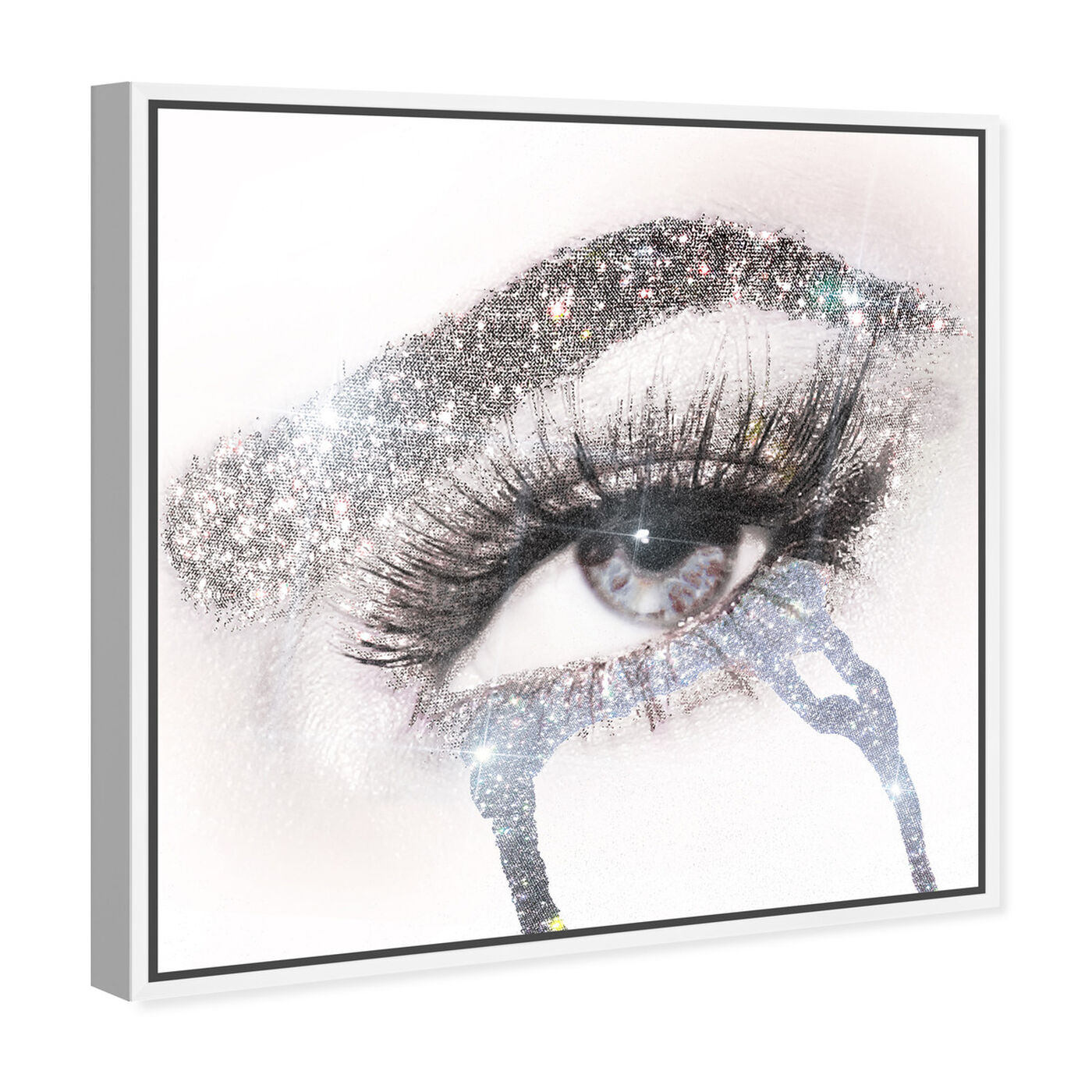 Angled view of Eyes and Rhinestones II featuring fashion and glam and makeup art.