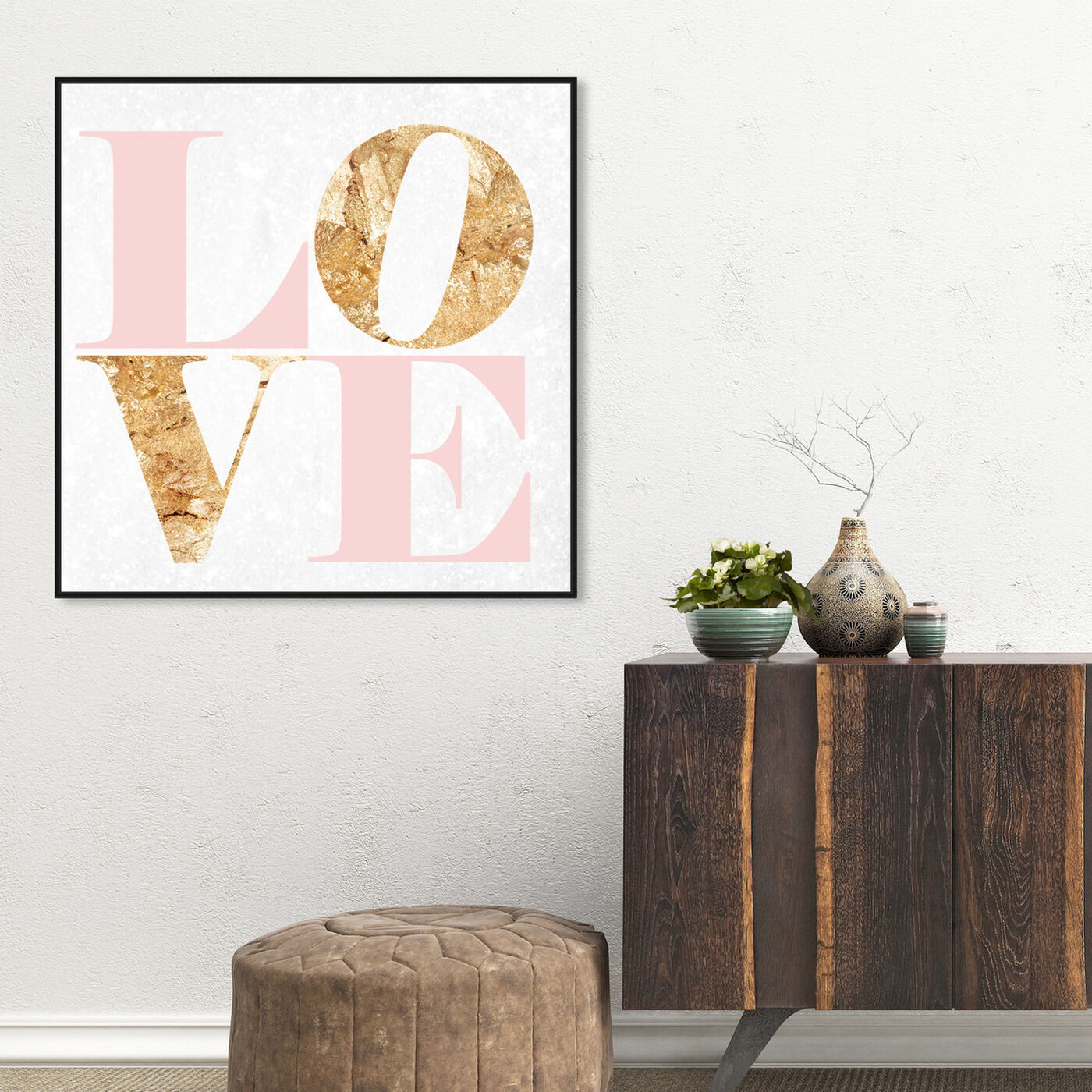 Hanging view of Build On Love Romance featuring typography and quotes and love quotes and sayings art.