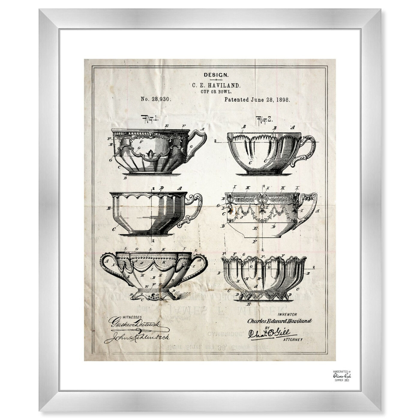 Front view of Design For A Cup 1898 featuring food and cuisine and kitchen art.