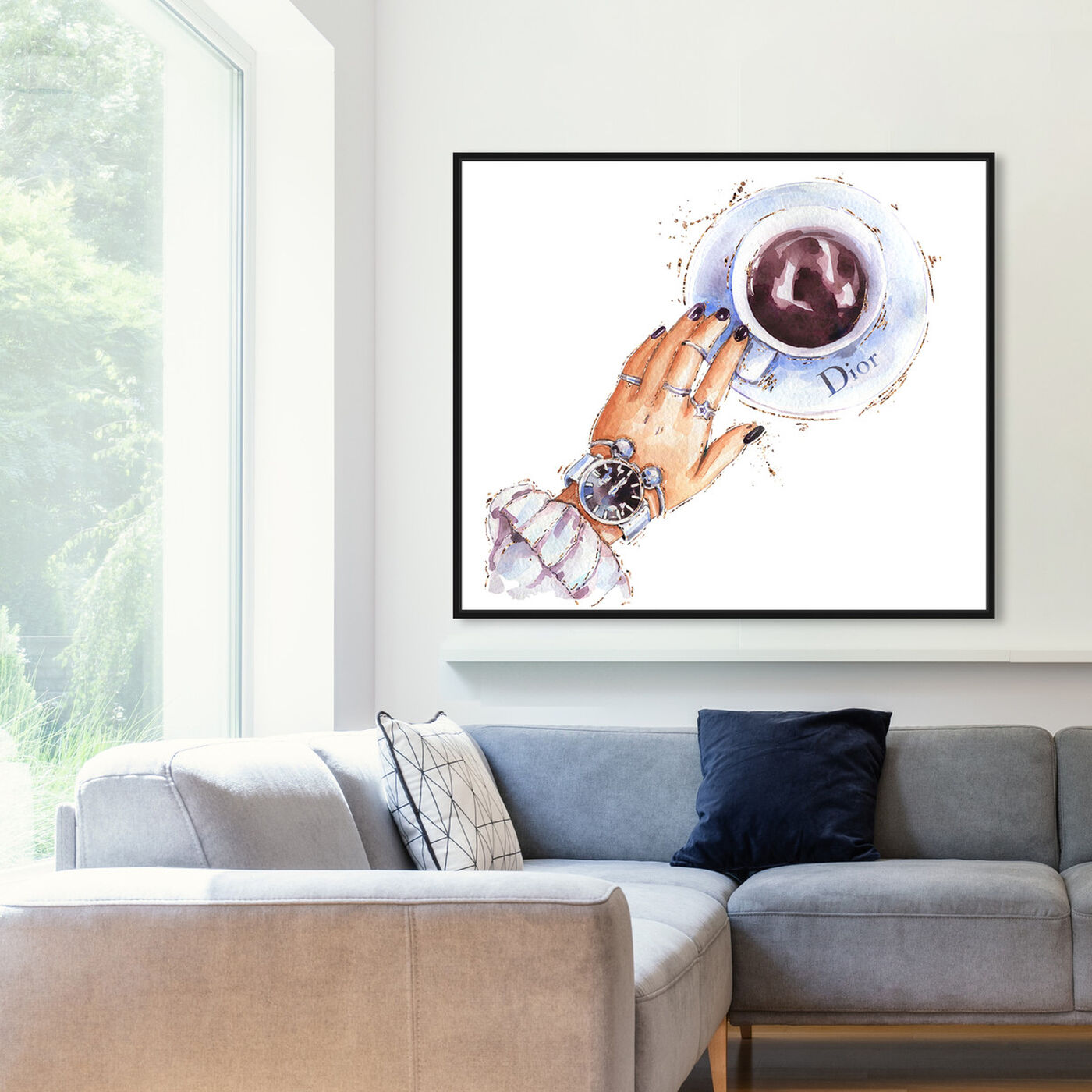 Hanging view of Silver Watch and Chocolate featuring fashion and glam and accessories art.