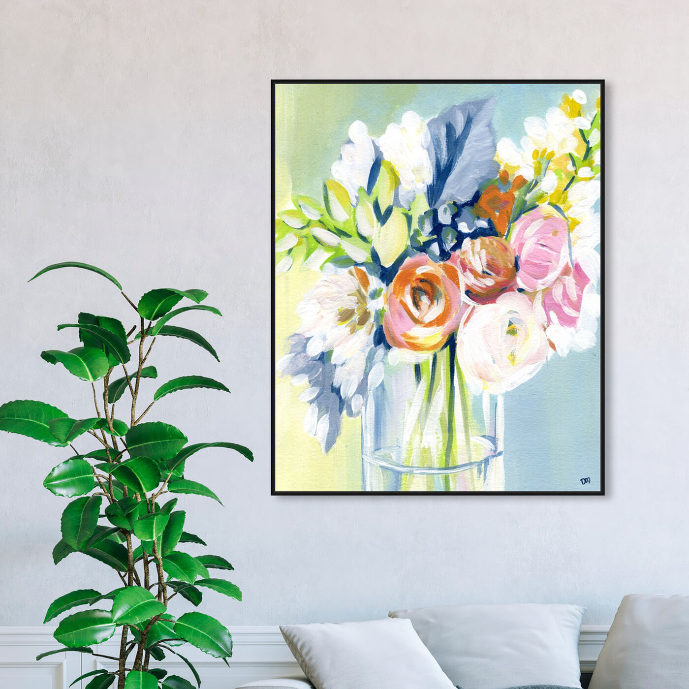 Hanging view of Wednesday Favorites featuring floral and botanical and florals art.