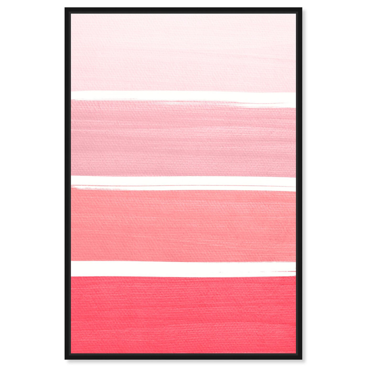 Front view of The Right Shade of Pink featuring abstract and geometric art.