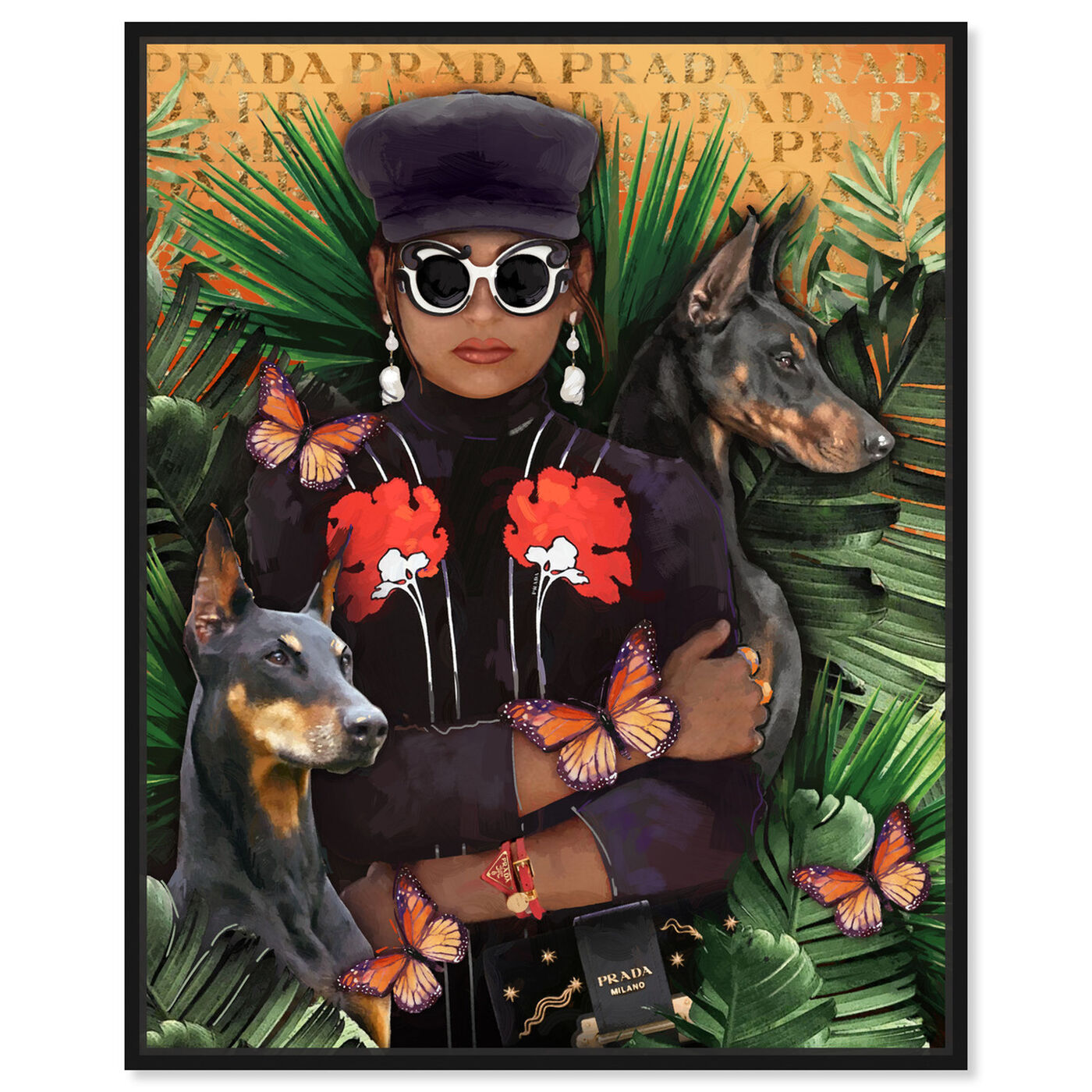 Front view of Fancy Jungle Ready featuring fashion and glam and portraits art.