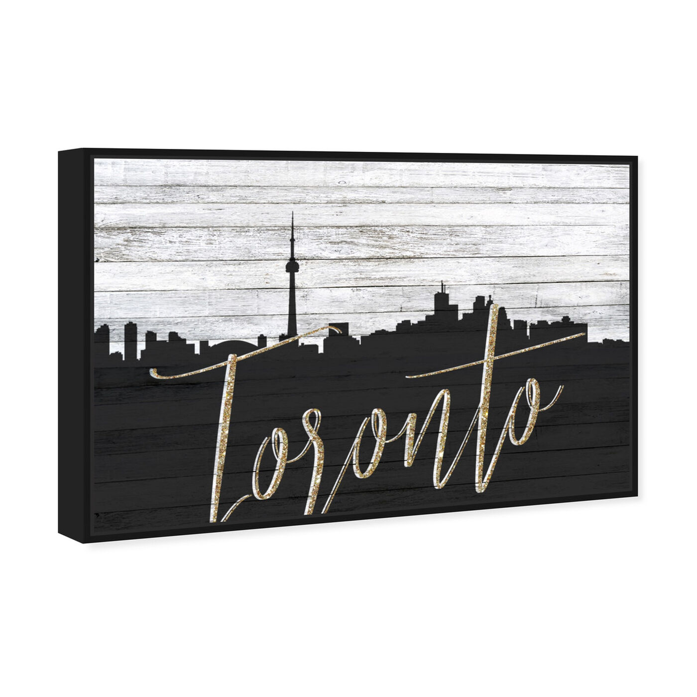 Angled view of Toronto Skyline featuring cities and skylines and north american cities art.