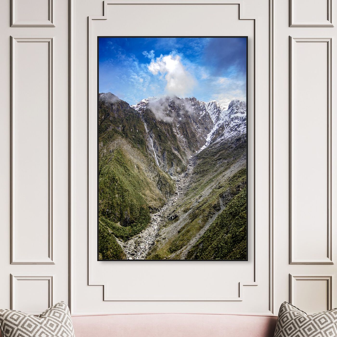 Hanging view of Curro Cardenal - Wild Creek featuring nature and landscape and mountains art.
