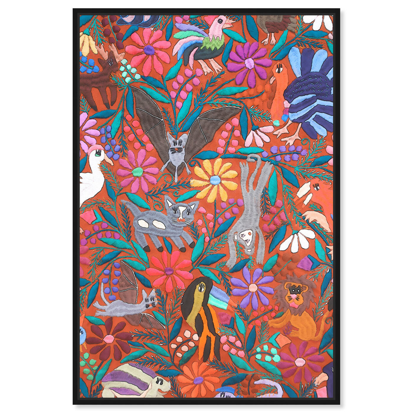 Front view of Jungle Tangle featuring floral and botanical and gardens art.