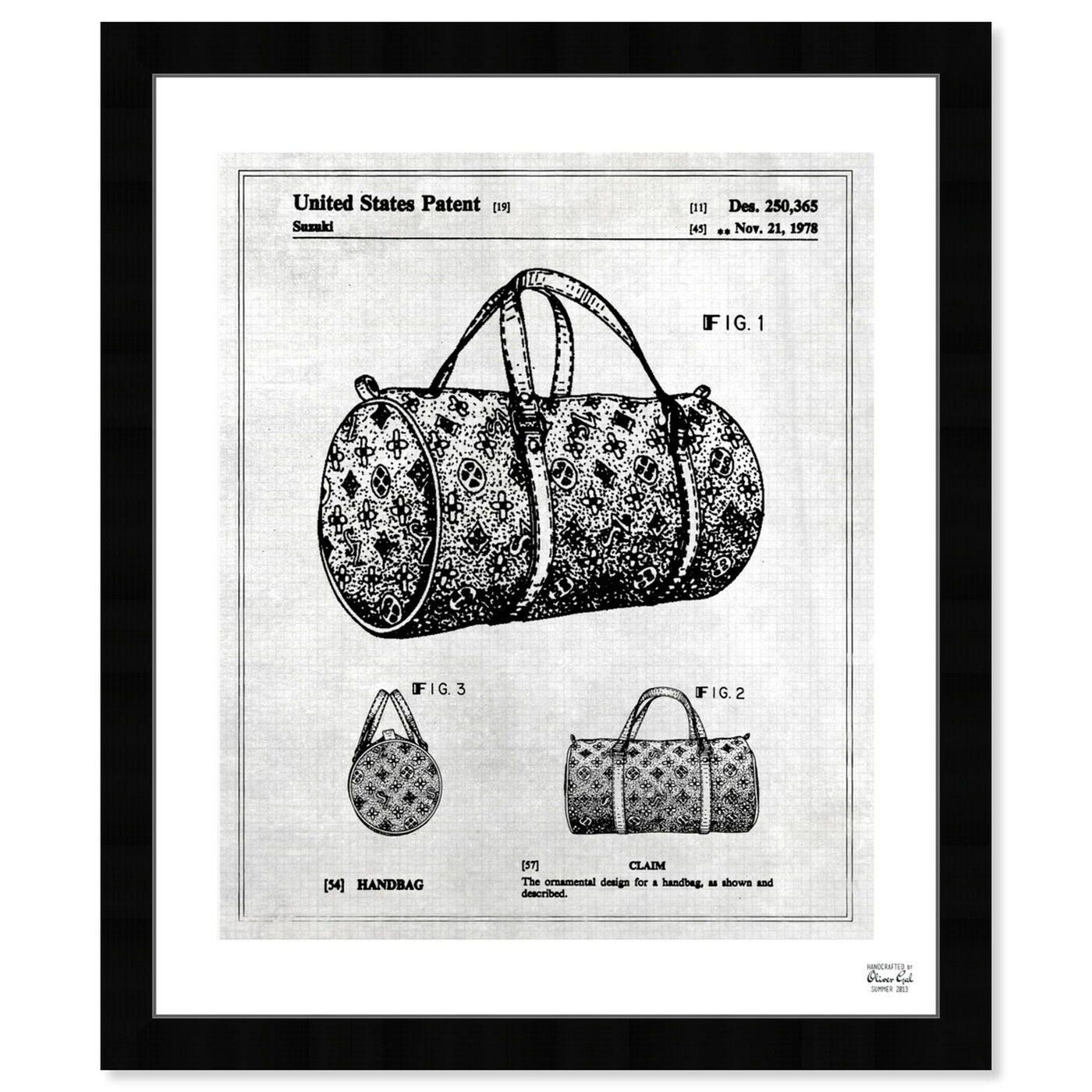 Front view of Handbag 1978 featuring fashion and glam and handbags art.
