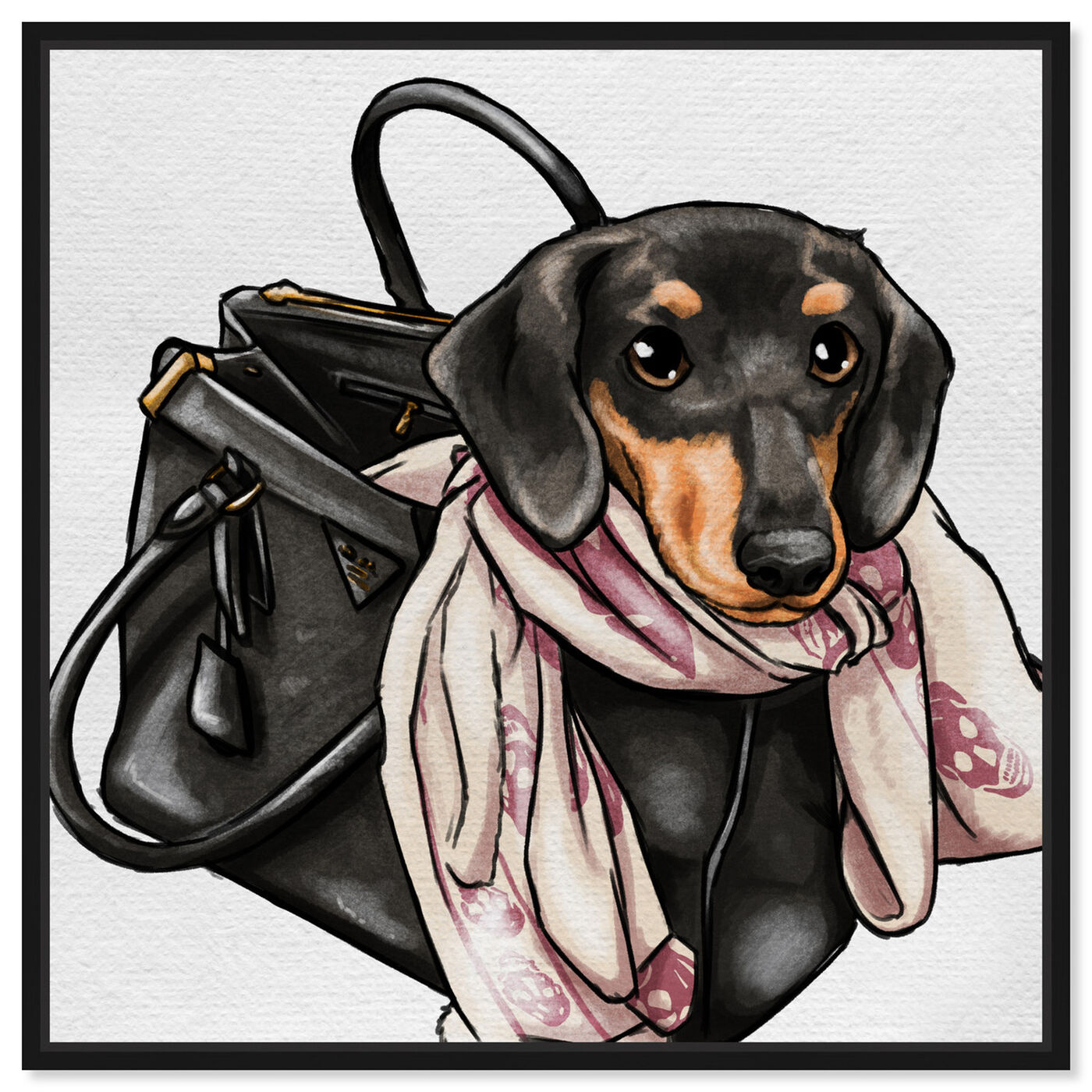 Front view of Most Favorite Companion featuring fashion and glam and handbags art.