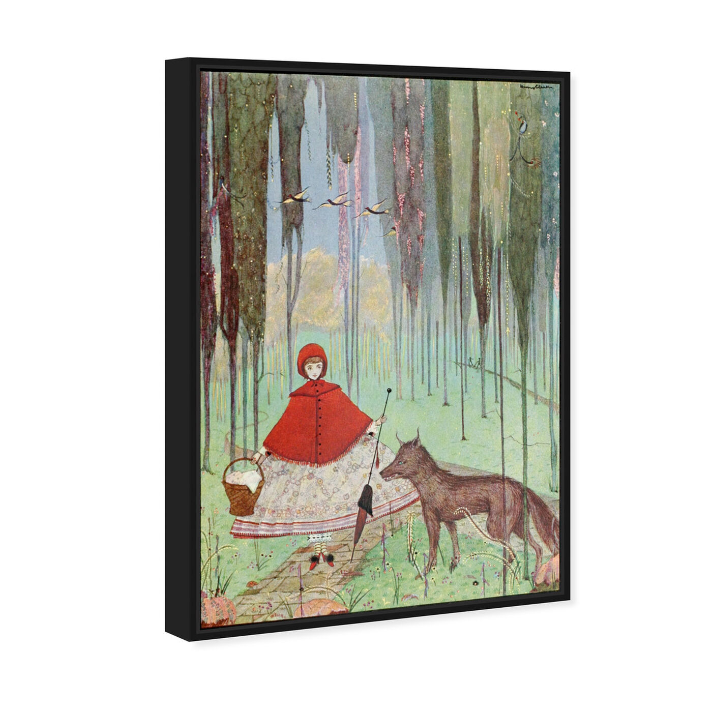 Angled view of Little Red Riding Hood featuring fantasy and sci-fi and fairy tales art.