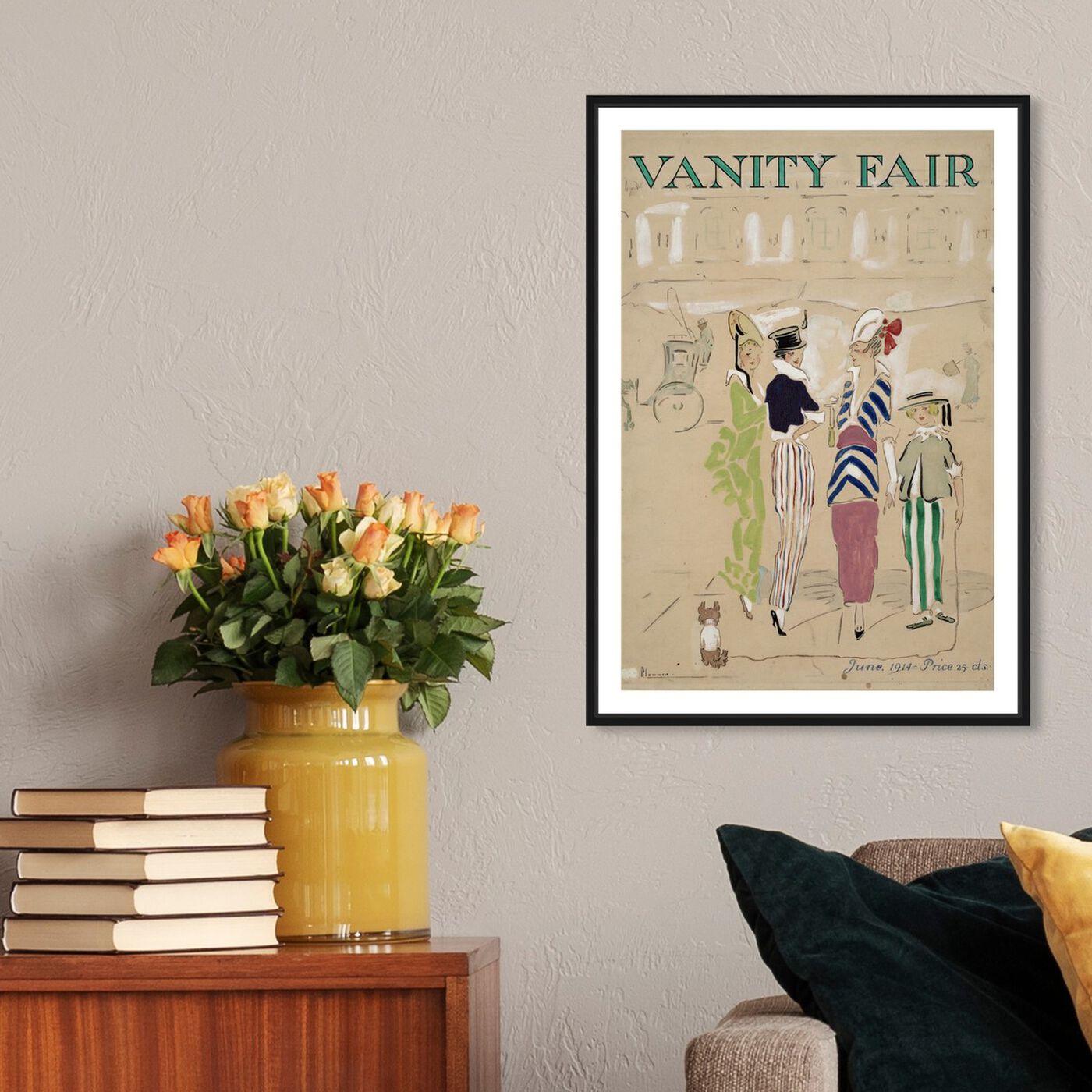 Hanging view of Vanity Fair - The Art Cabinet featuring fashion and glam and essentials art.