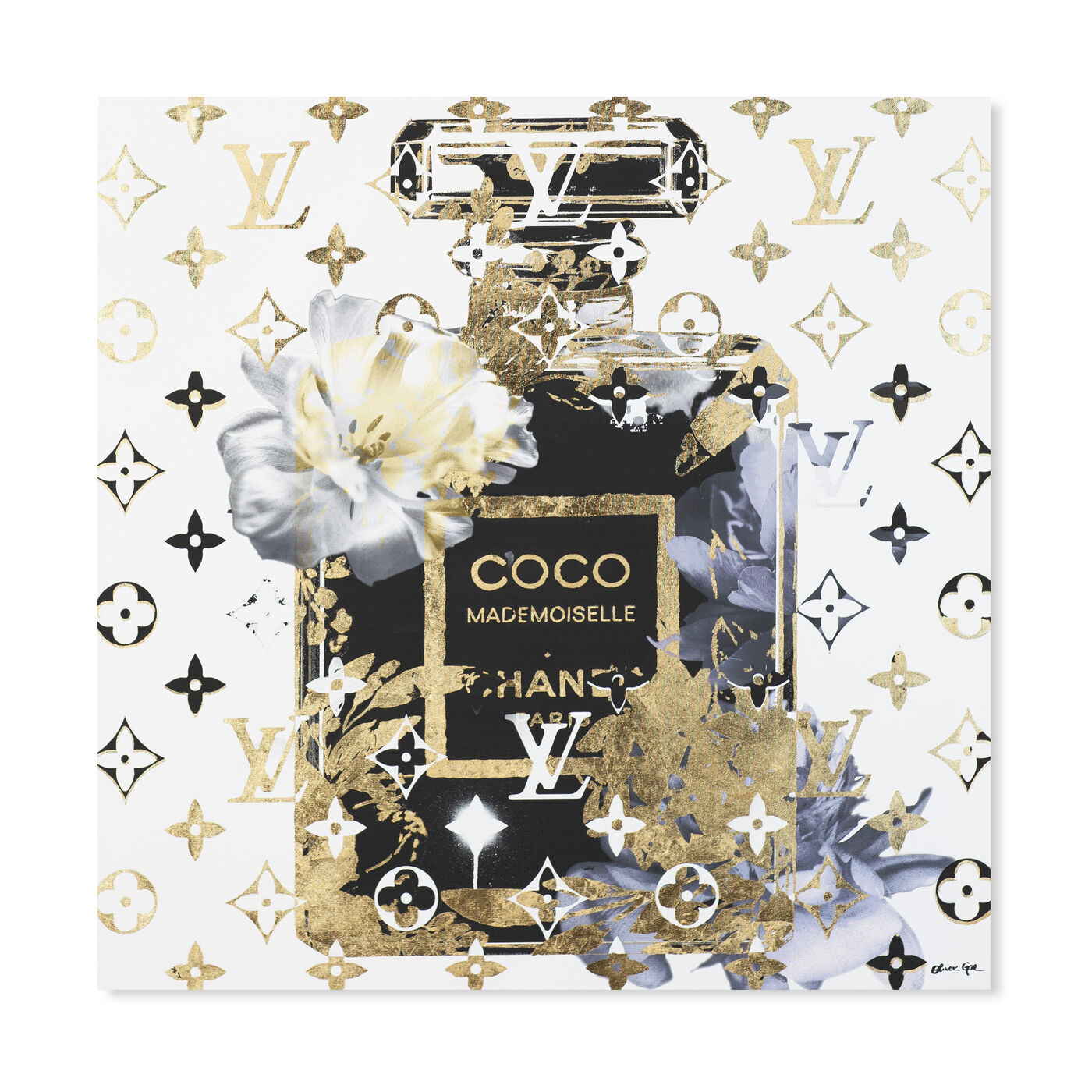 Coco Blinded Love Blue  Fashion and Glam Wall Art by Oliver Gal