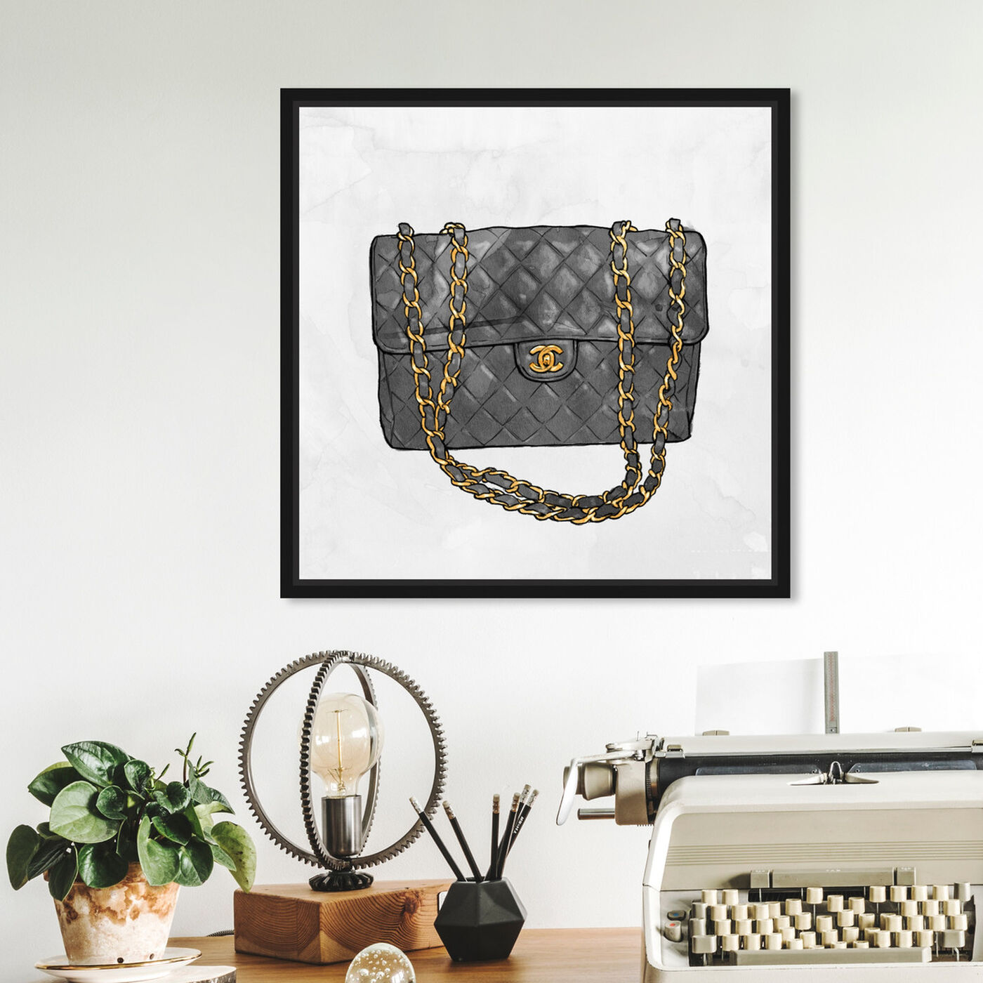 Hanging view of Everything But My bag featuring fashion and glam and handbags art.