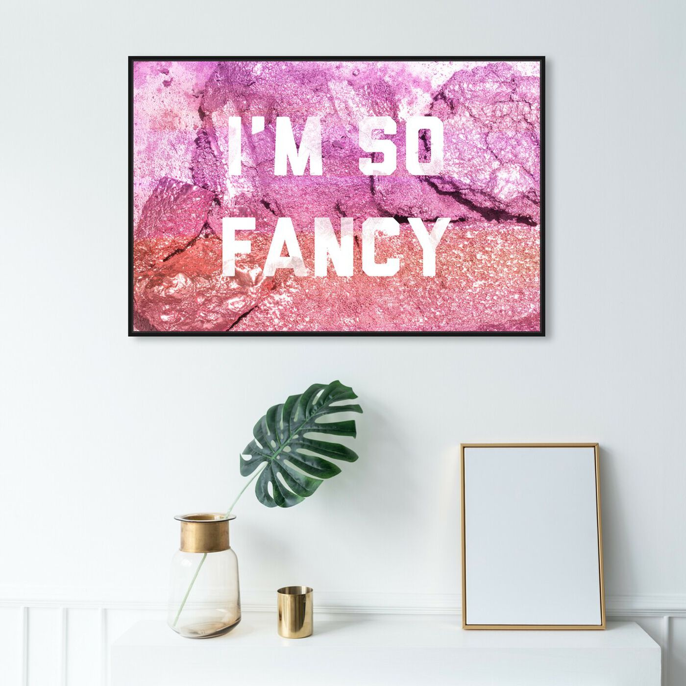 Hanging view of So Rocking Fancy featuring typography and quotes and fashion quotes and sayings art.