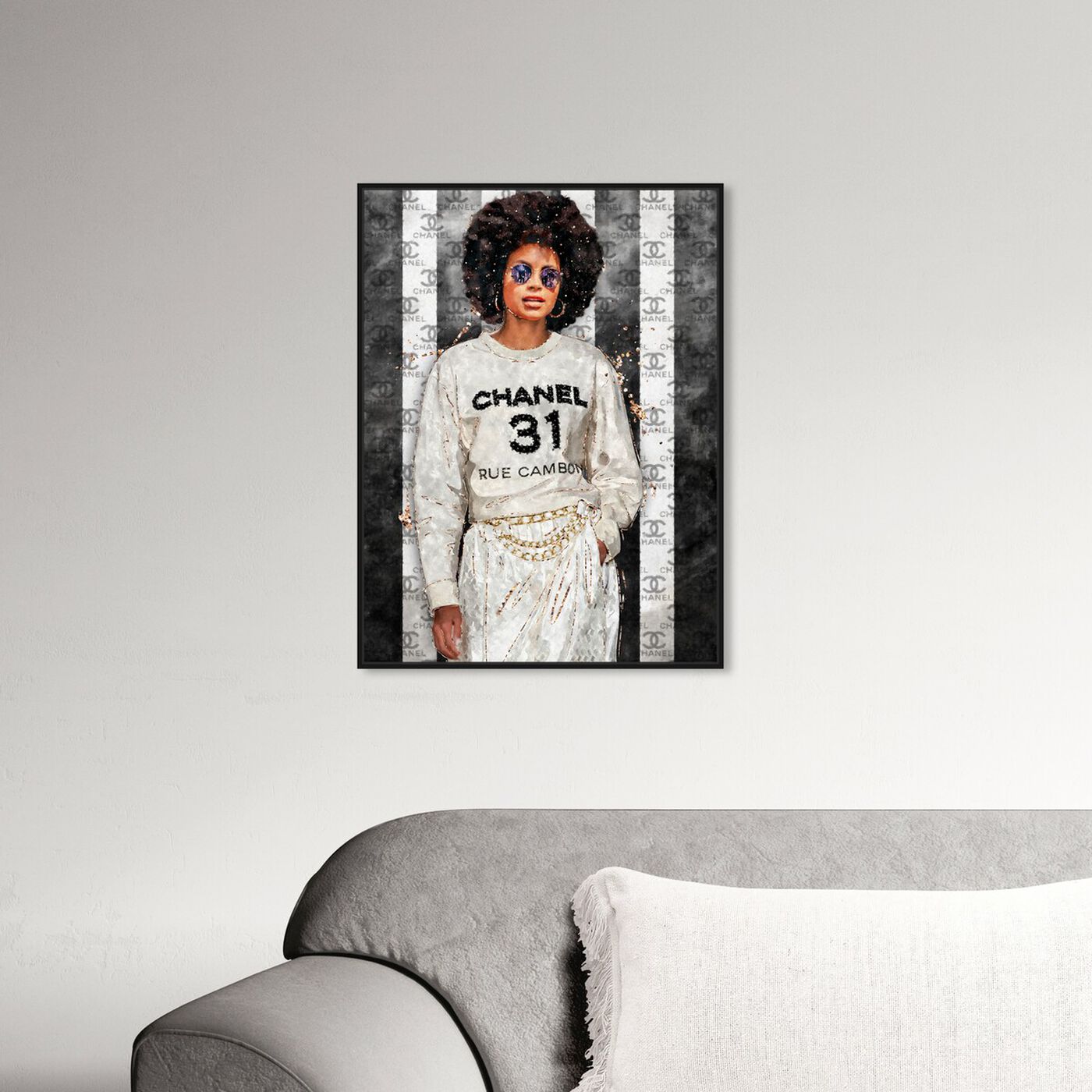 Hanging view of Stay Flo featuring fashion and glam and outfits art.