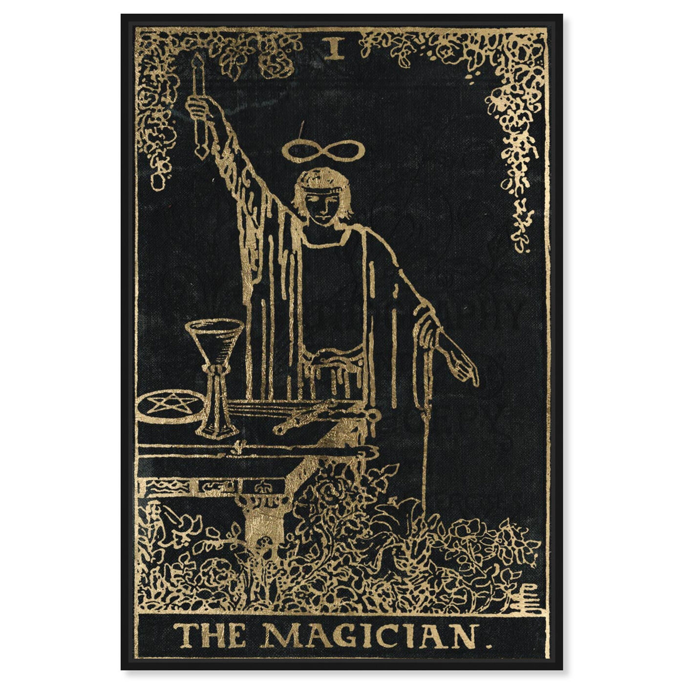 Front view of The Magician Tarot featuring spiritual and religious and zodiac art.