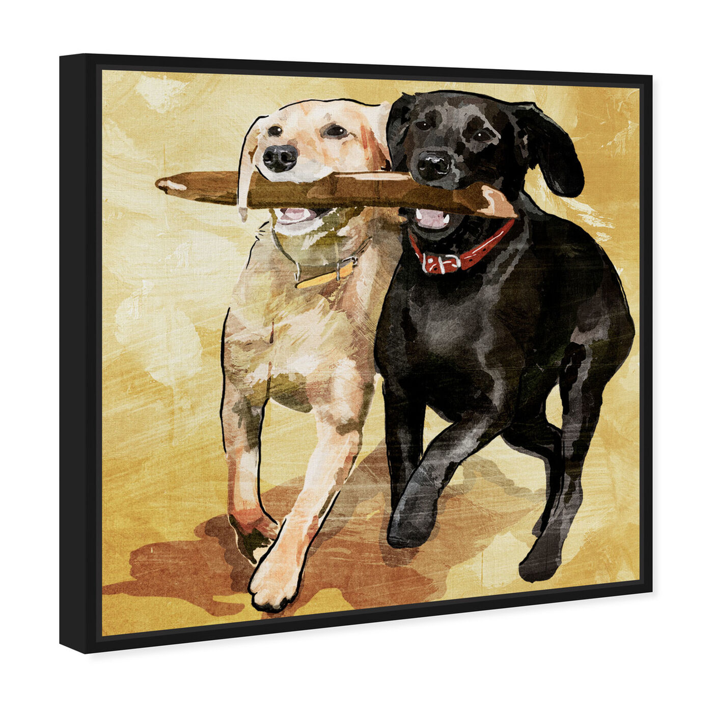 Angled view of Playtime featuring animals and dogs and puppies art.