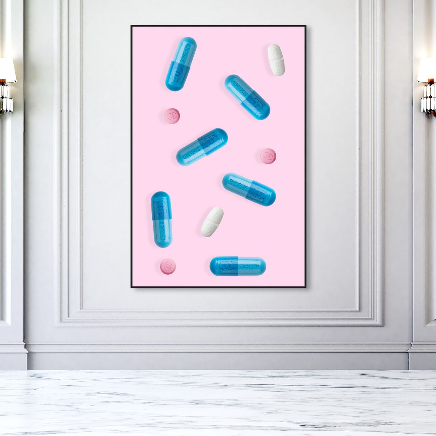 Hanging view of Pill Addict featuring fashion and glam and fashion art.