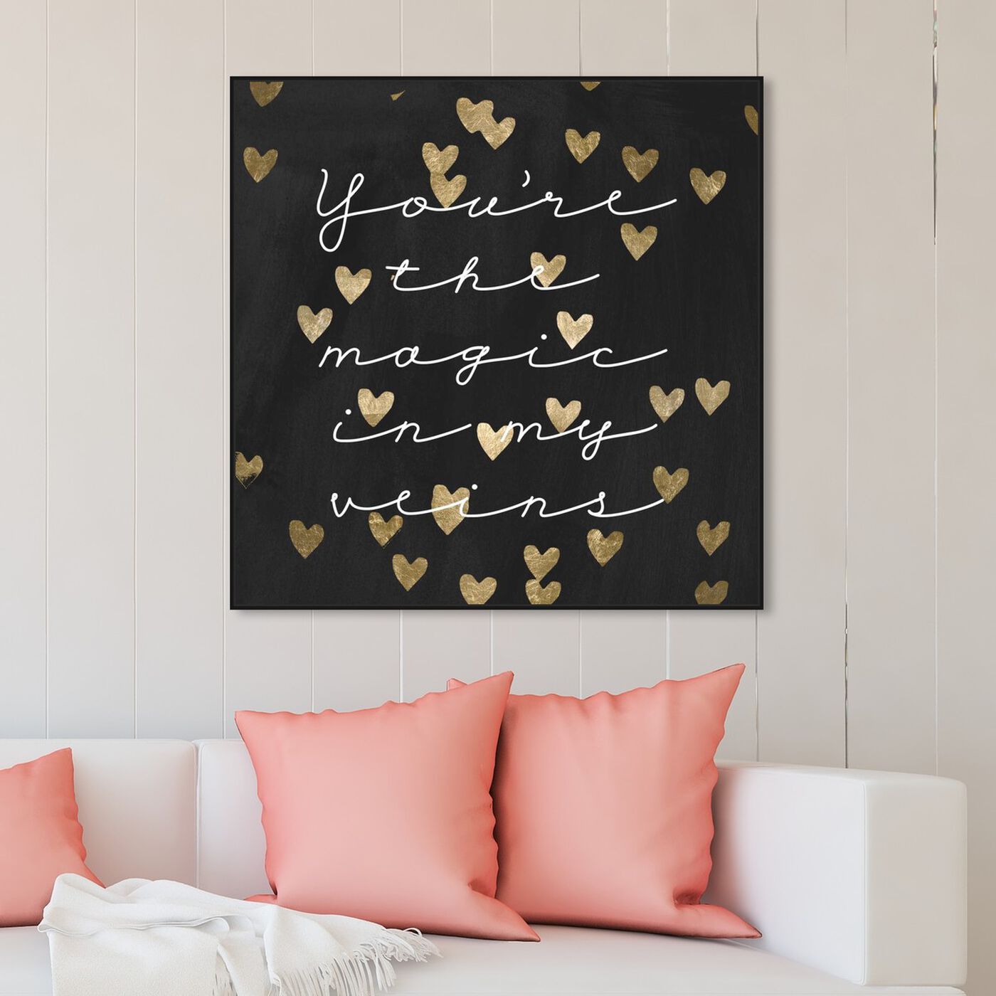 Hanging view of Magic in Me Night featuring typography and quotes and love quotes and sayings art.