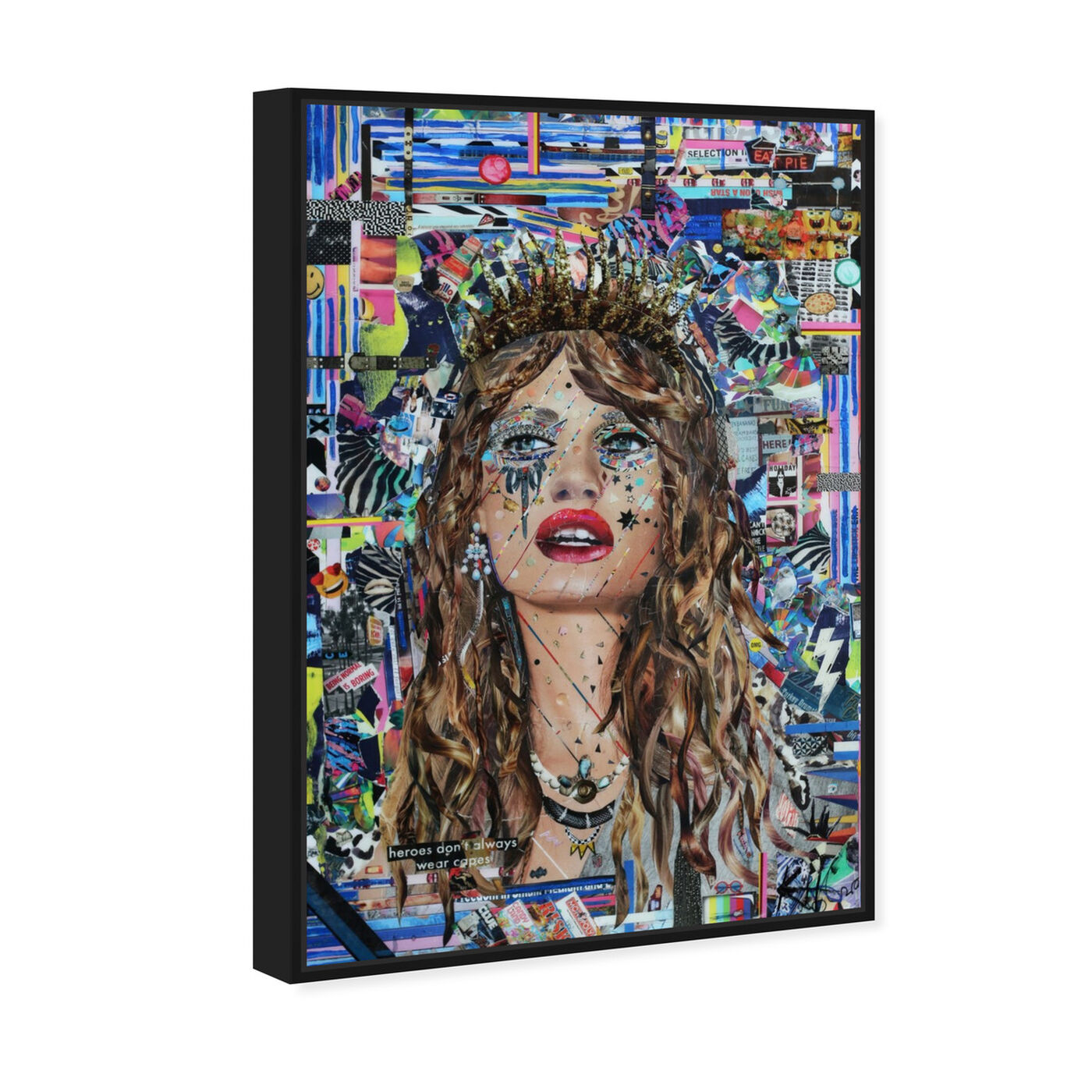 Angled view of Heroes by Katy Hirschfeld featuring fashion and glam and portraits art.