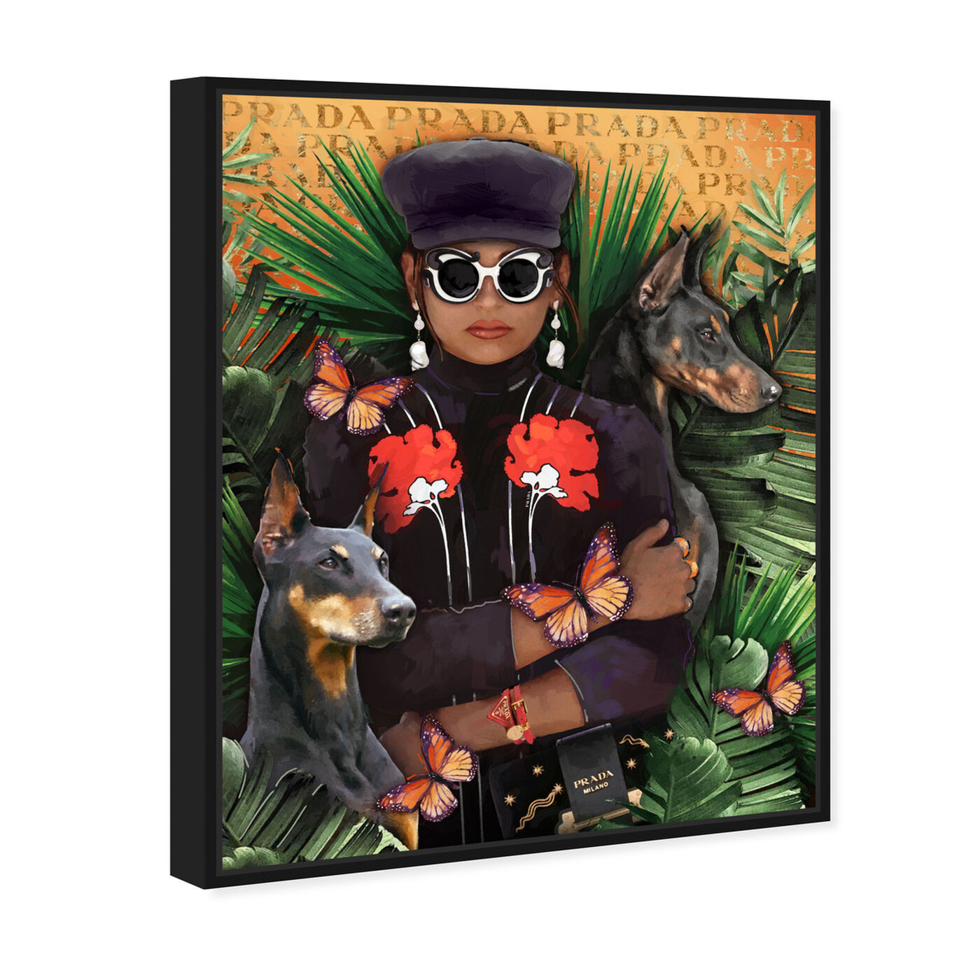 Angled view of Fancy Jungle Ready featuring fashion and glam and portraits art.