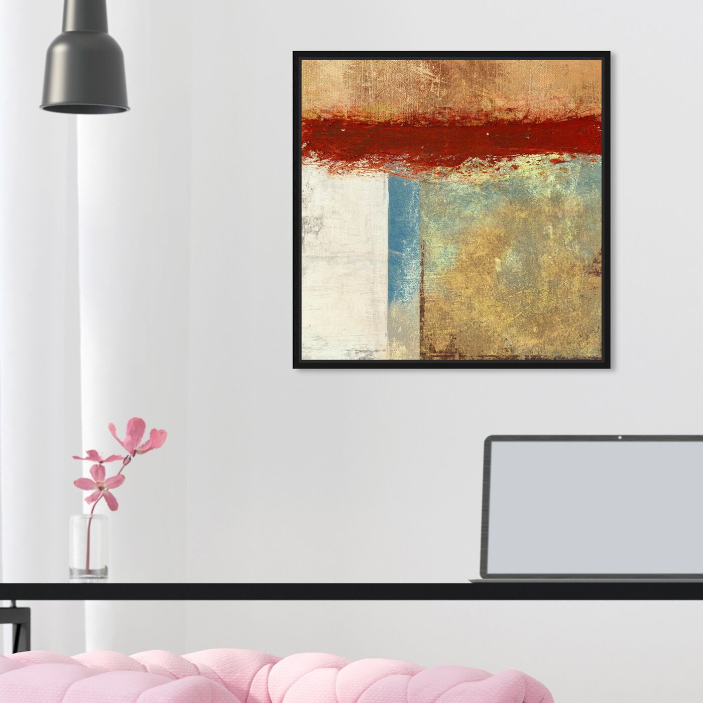 Hanging view of Sai - Paesaggio Geometrico featuring abstract and paint art.