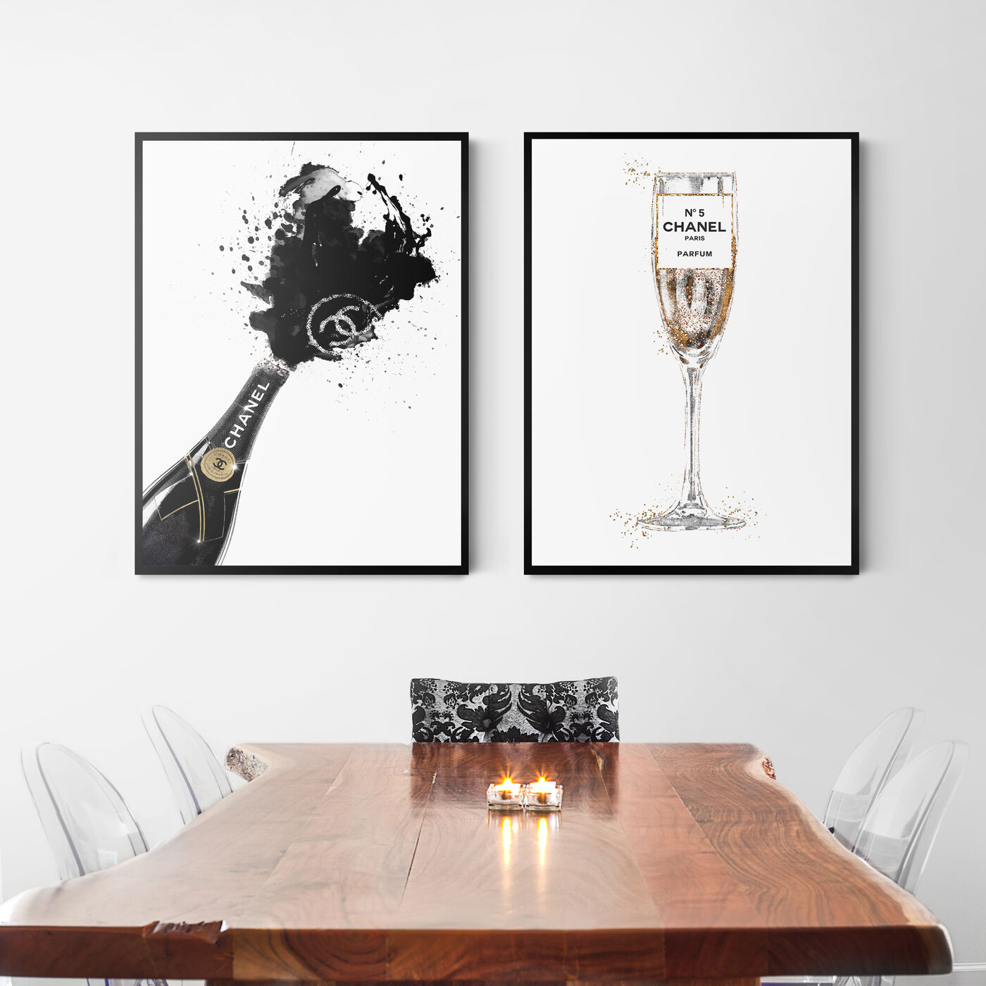Champagne Toast  Gallery Wall Set
