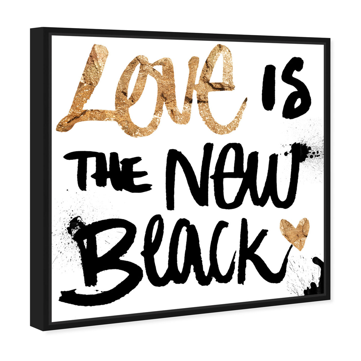Angled view of Love is TNB White featuring typography and quotes and love quotes and sayings art.