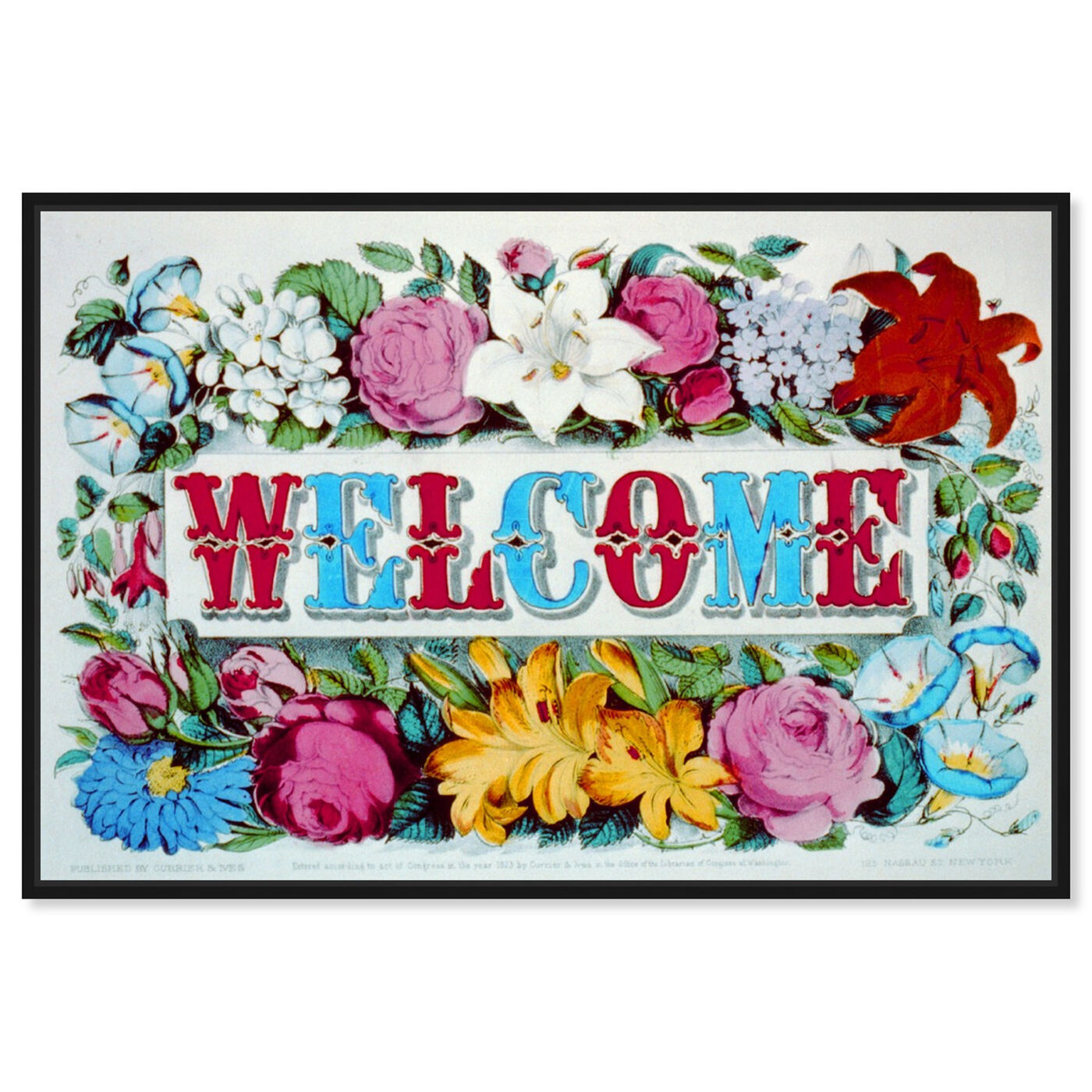 Front view of Welcome featuring typography and quotes and family quotes and sayings art.