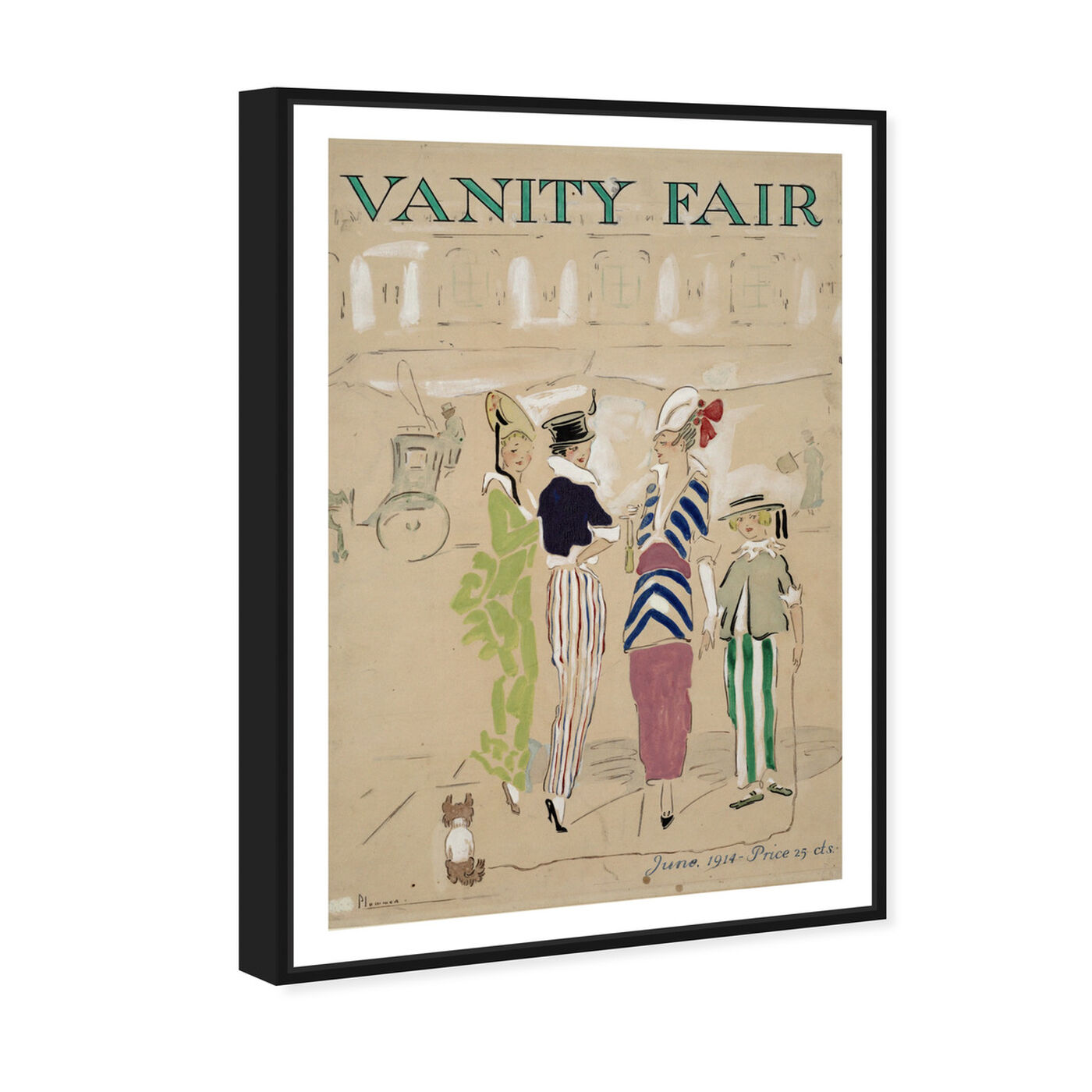 Angled view of Vanity Fair - The Art Cabinet featuring fashion and glam and essentials art.