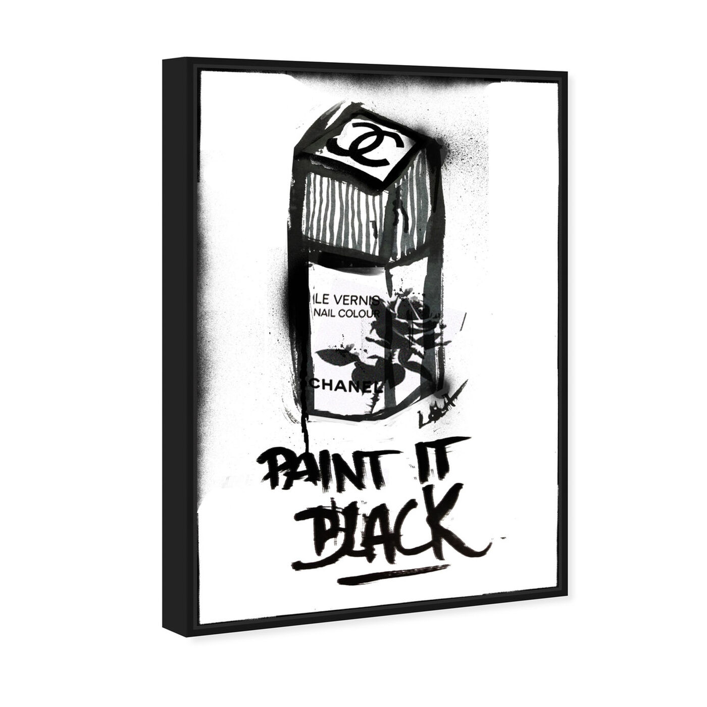 Angled view of Paint it Black featuring fashion and glam and nail polish art.