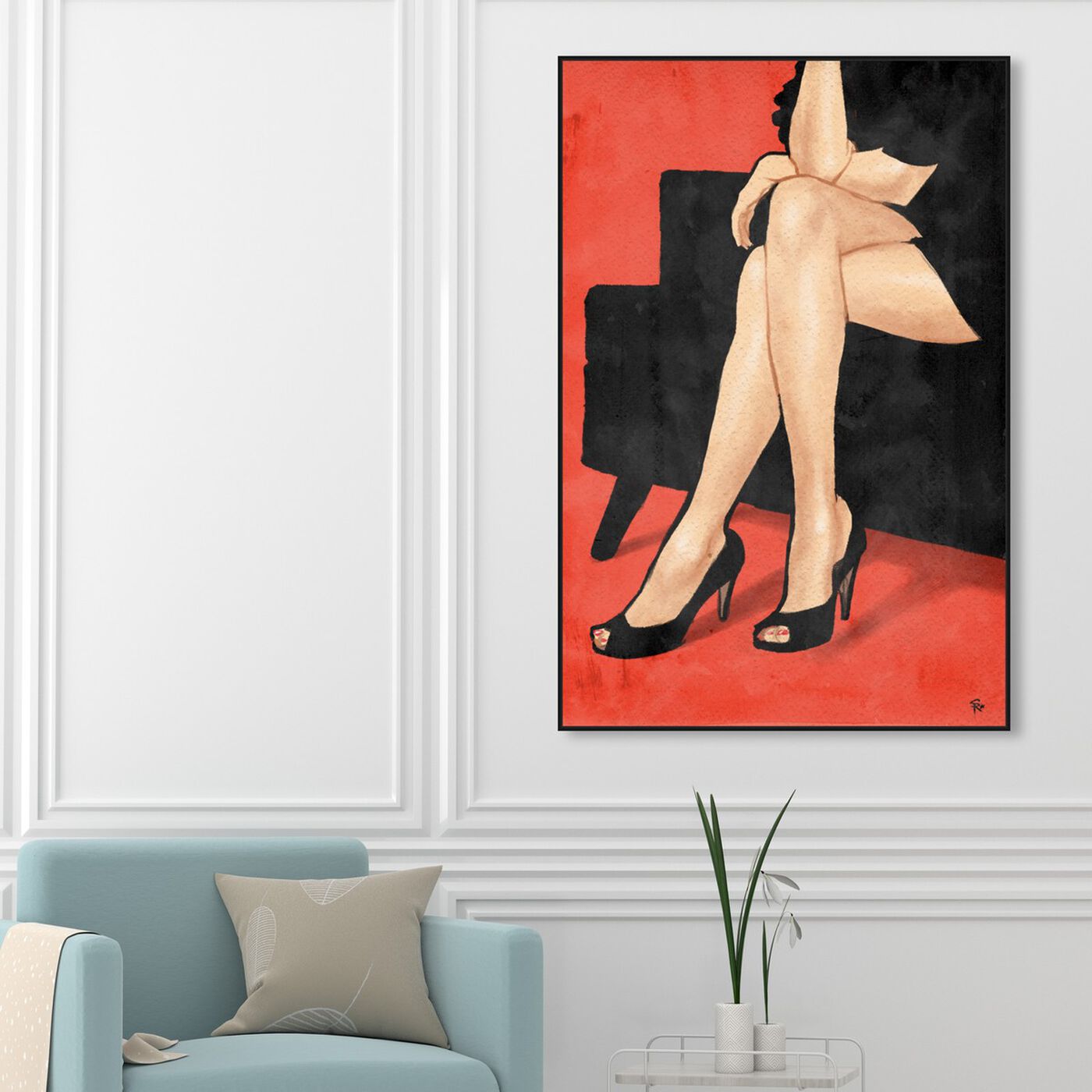 Hanging view of Black Velvet featuring fashion and glam and shoes art.