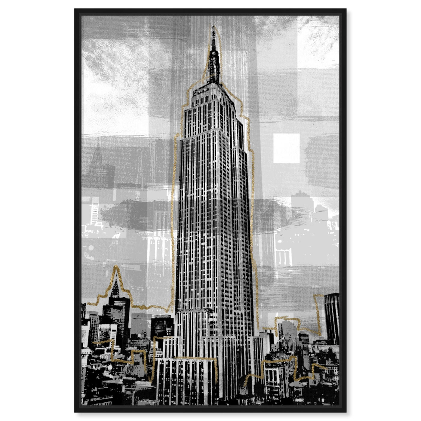 Front view of Golden Empire State featuring architecture and buildings and united states buildings art.