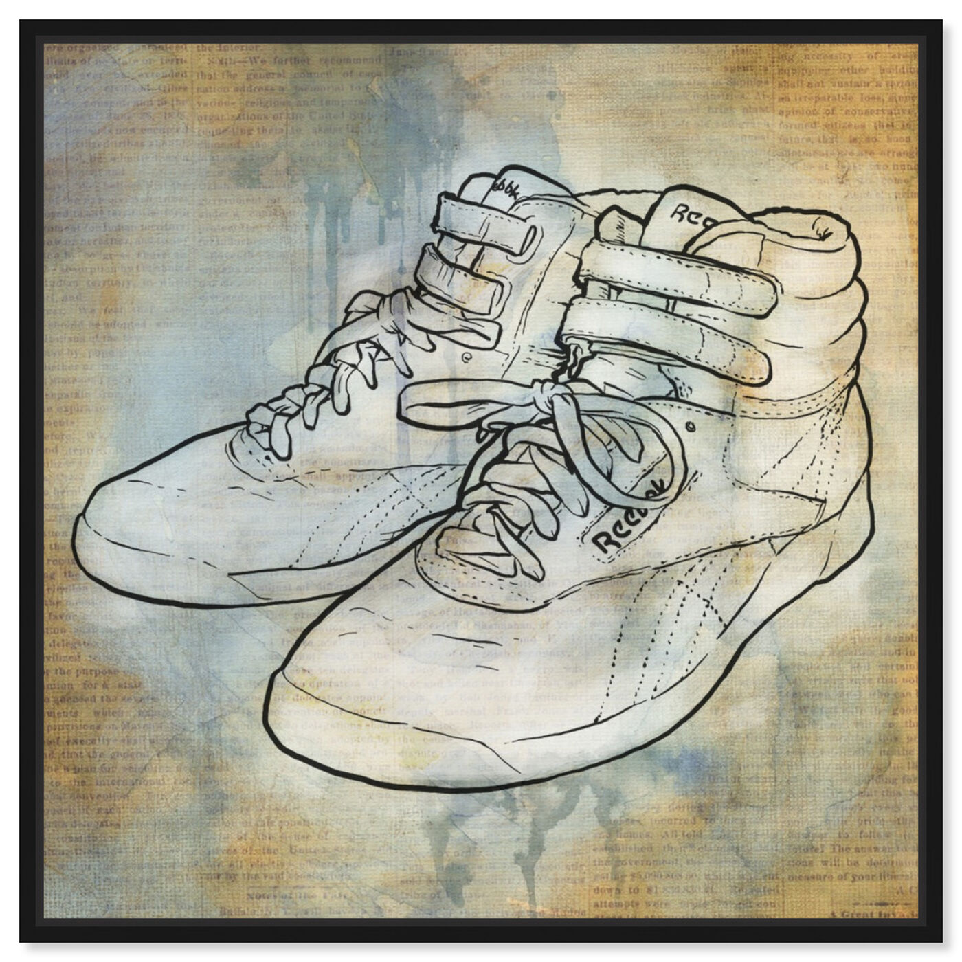 Front view of Classic Kicks featuring fashion and glam and shoes art.