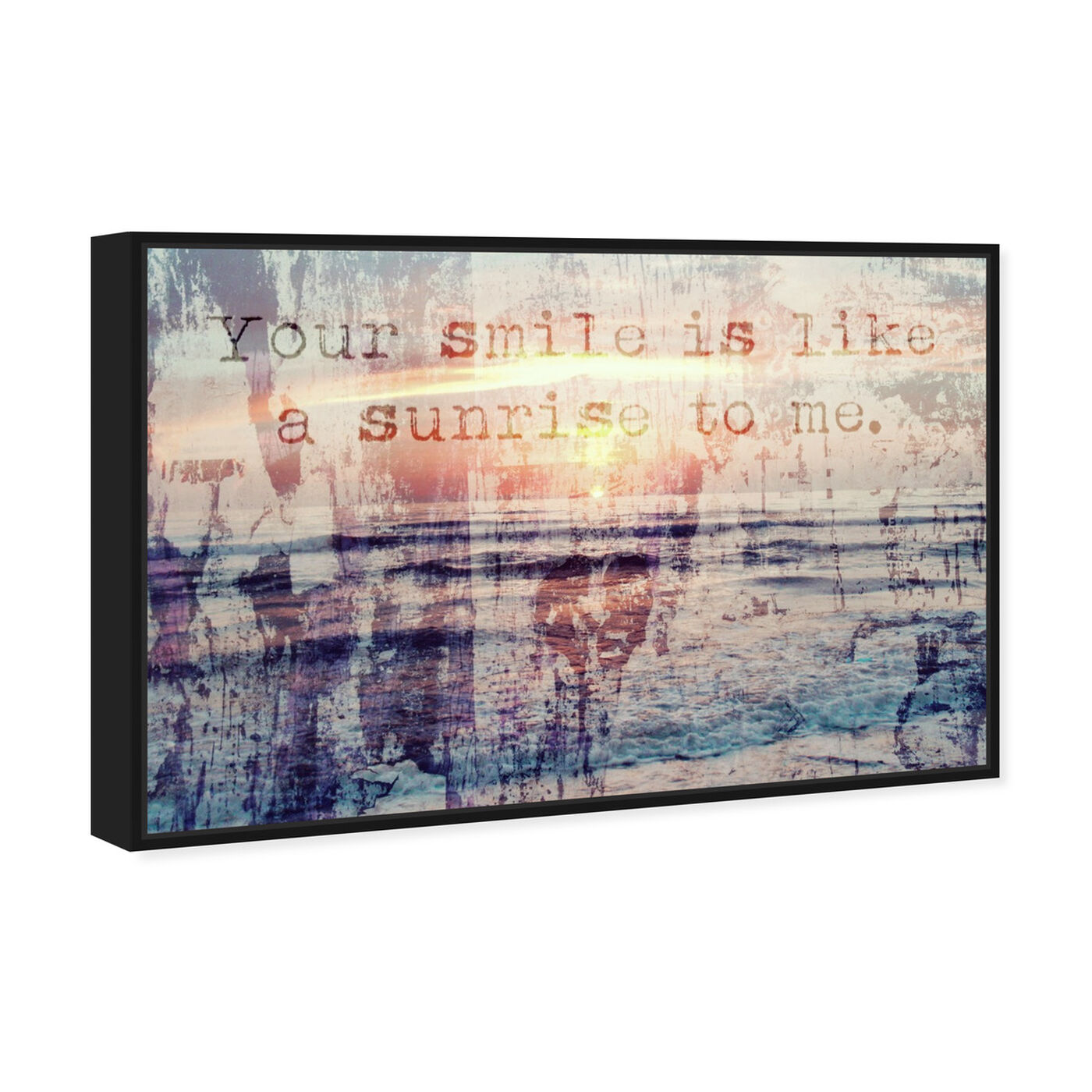 Angled view of Your Smile featuring typography and quotes and love quotes and sayings art.