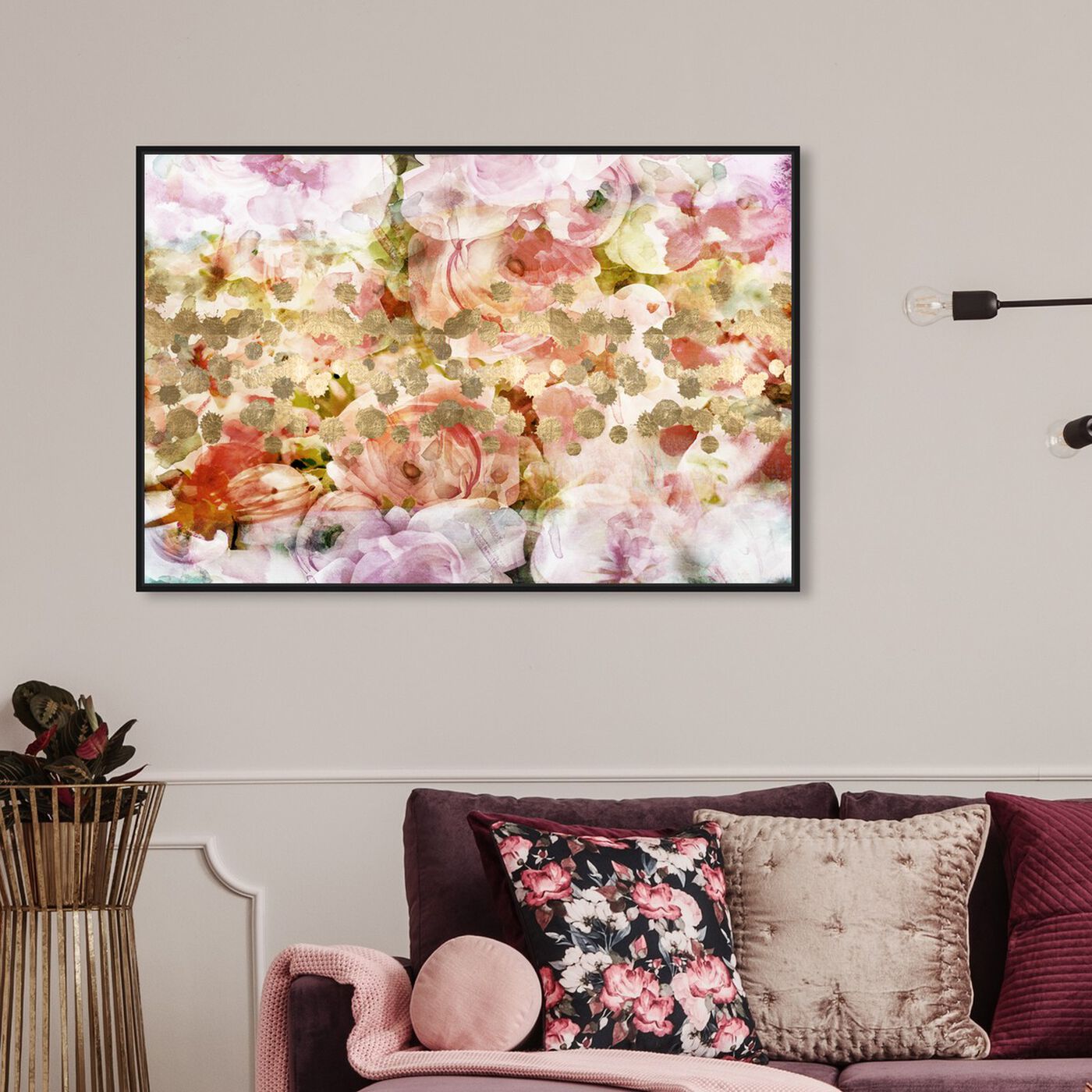 Hanging view of Peonies Lover featuring floral and botanical and florals art.