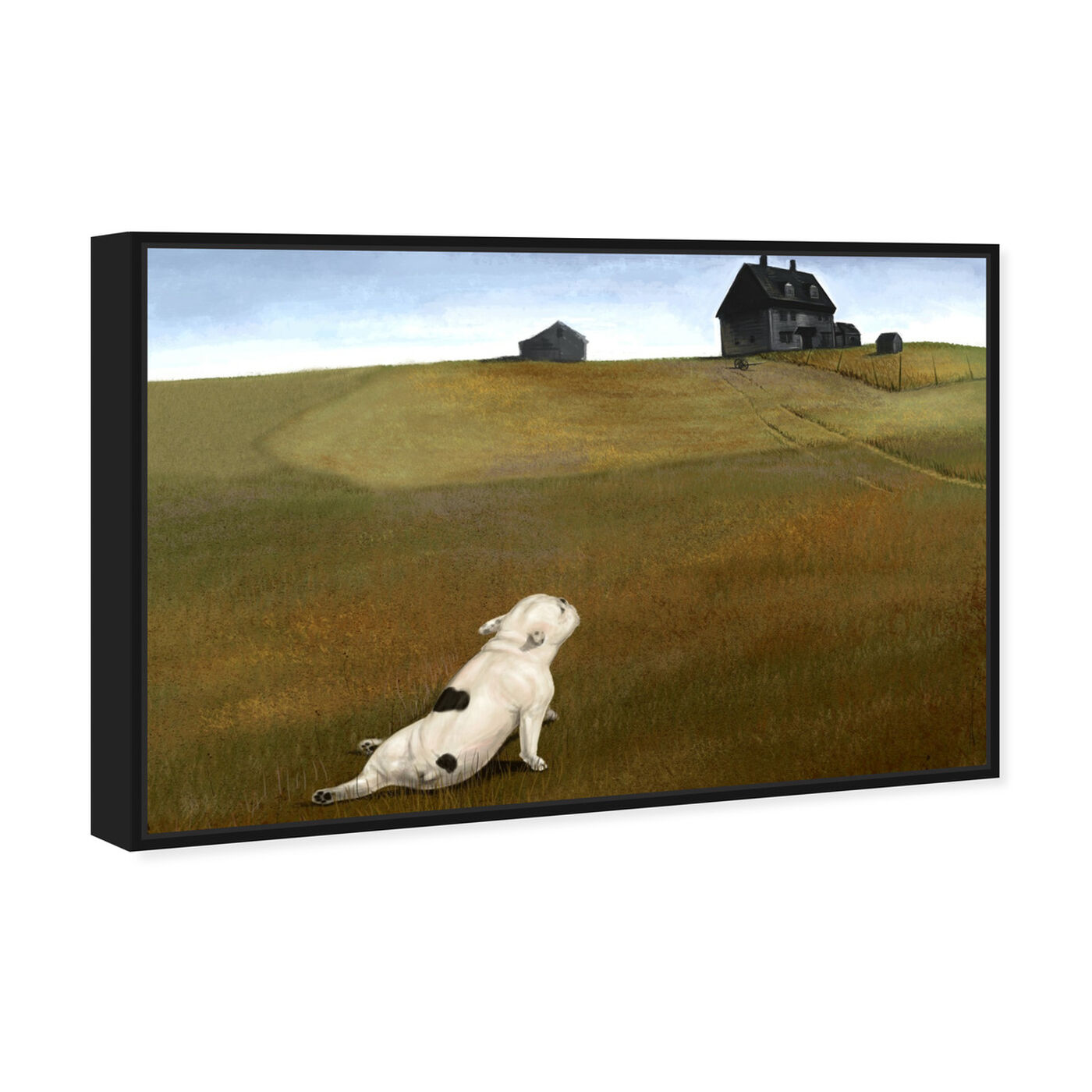 Angled view of A Dogs World By Carson Kressley featuring animals and dogs and puppies art.