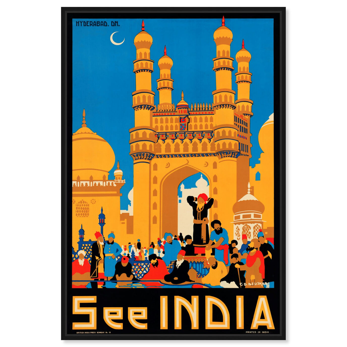 Front view of See India featuring world and countries and asian countries art.