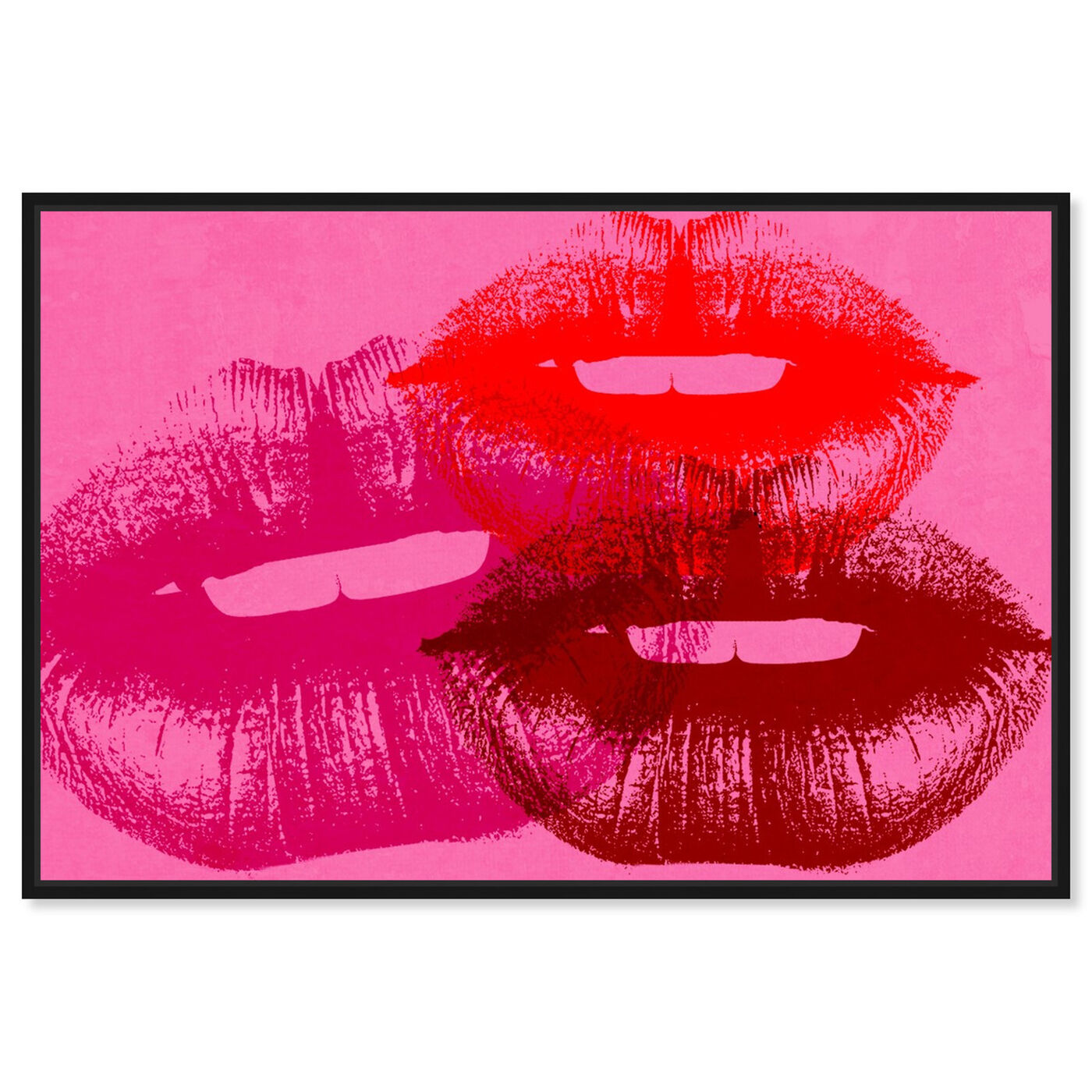 Front view of Smooch featuring fashion and glam and lips art.