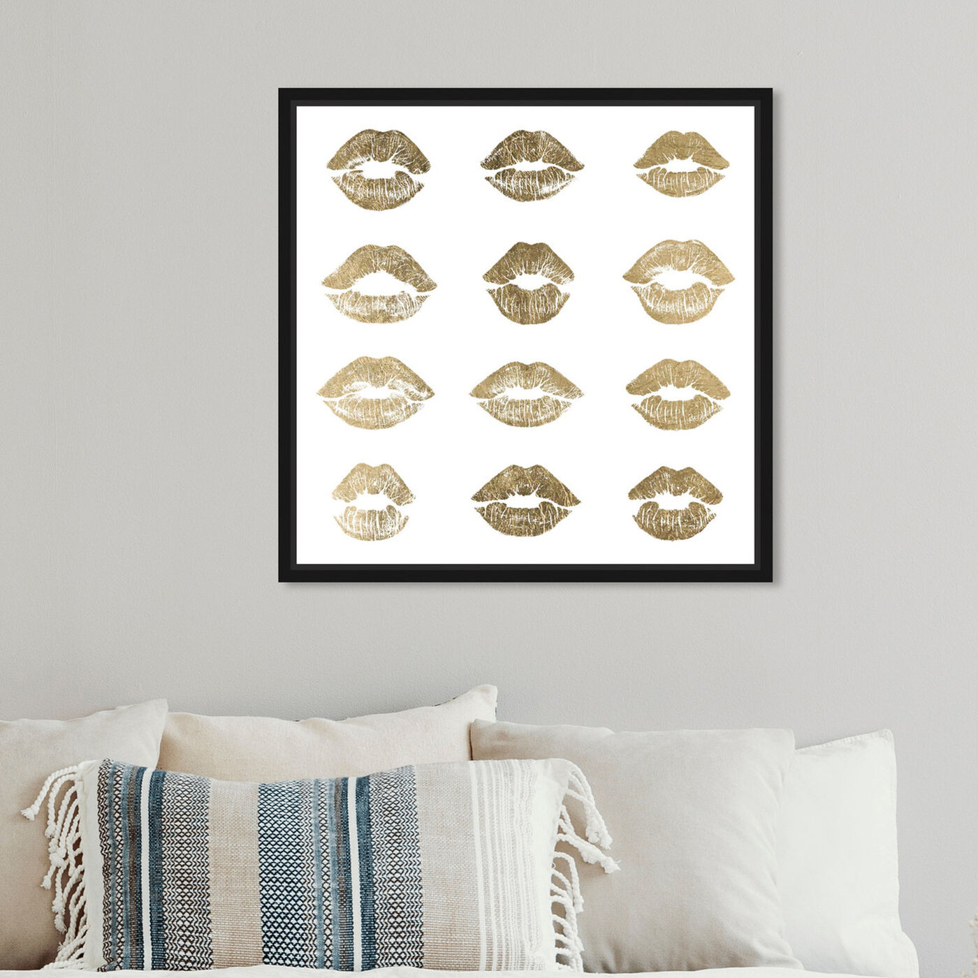 Hanging view of 24k Kisses featuring fashion and glam and lips art.