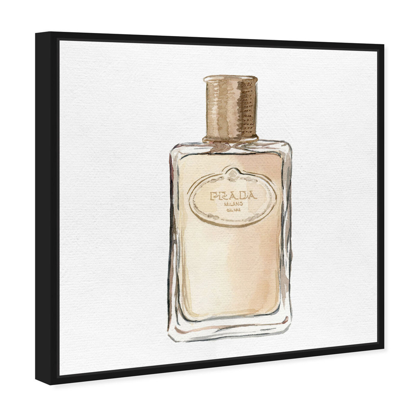 Angled view of Golden Crystal Bottle featuring fashion and glam and perfumes art.