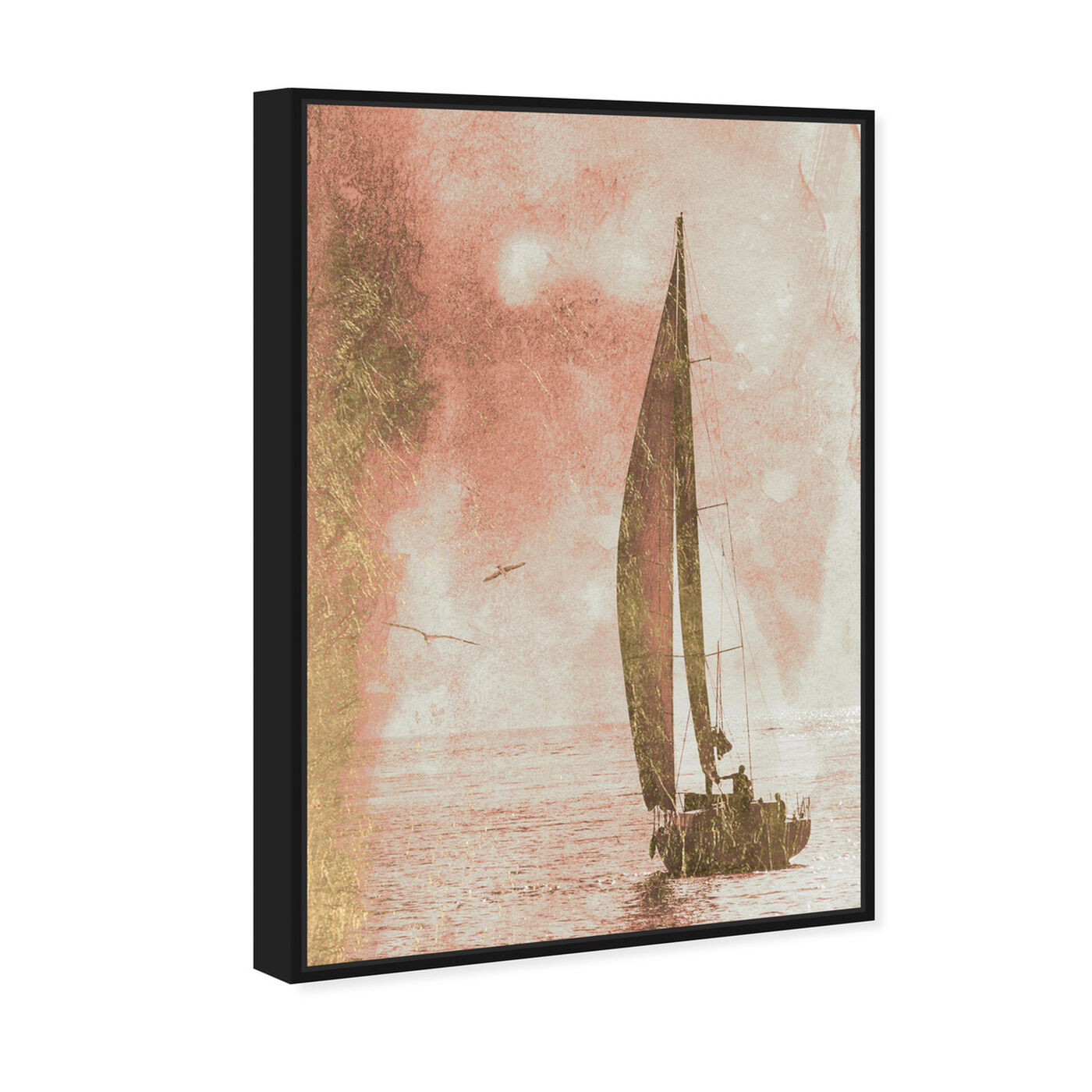 Angled view of Sails of Gold featuring transportation and boats and yachts art.