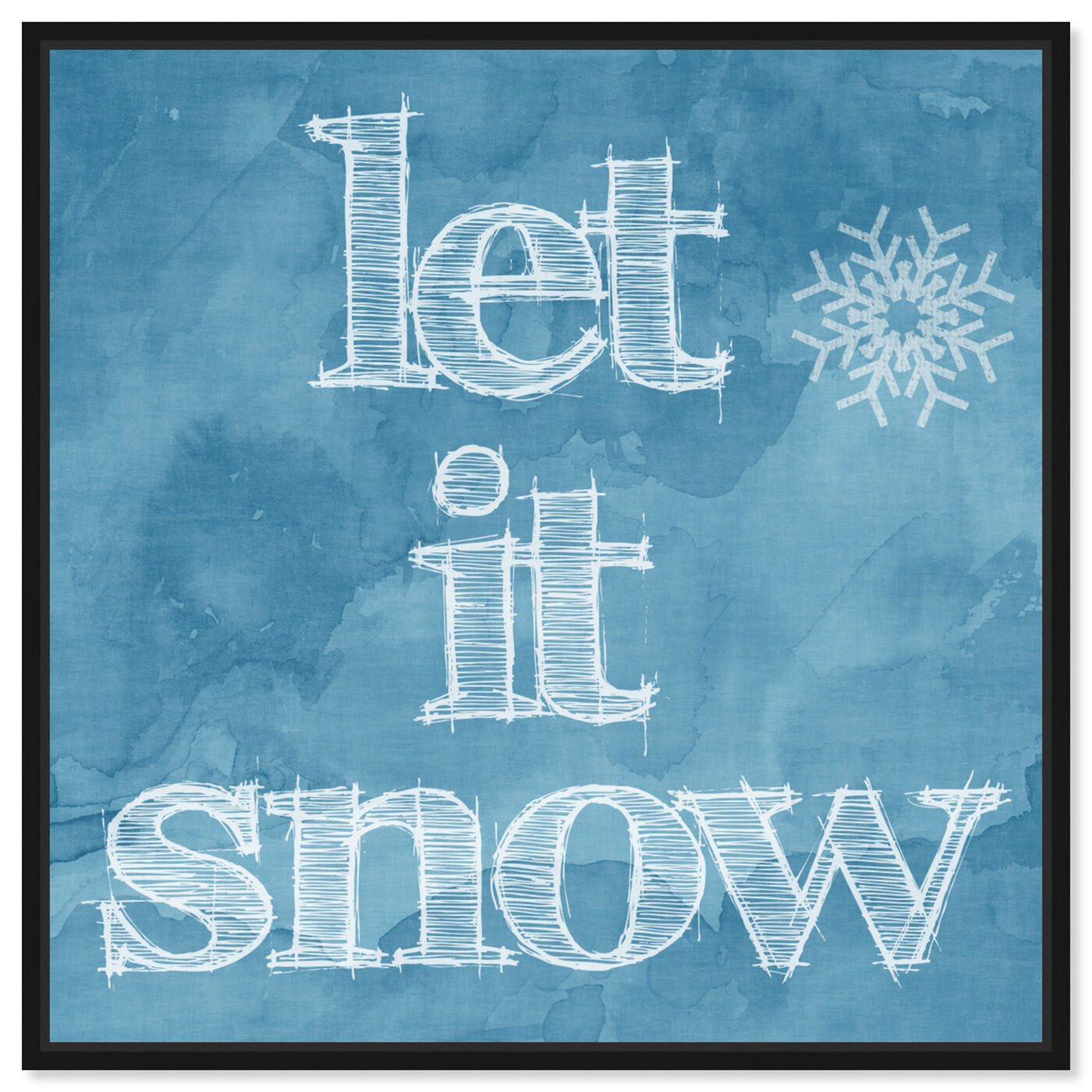Front view of Let it Snow featuring holiday and seasonal and holidays art.