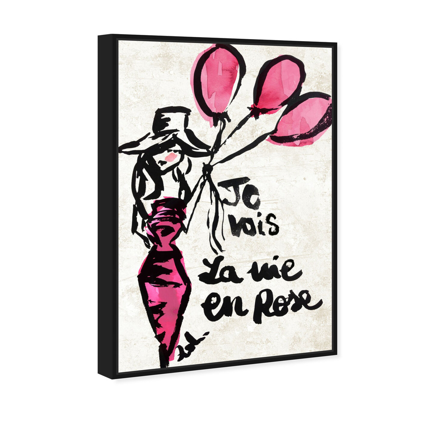 Angled view of La Vie En Rose featuring fashion and glam and dress art.